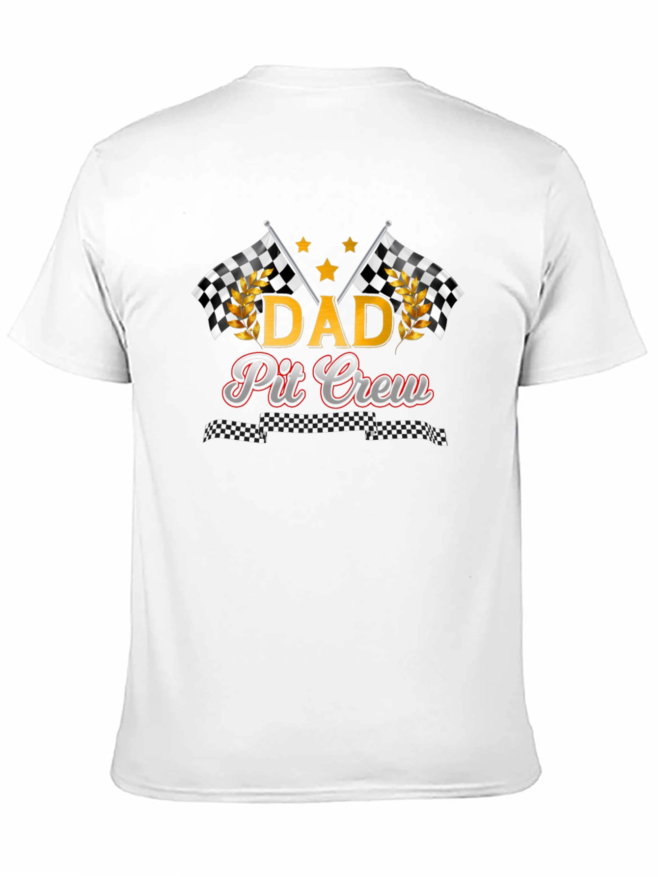 Dad Pit Crew Graphic T-Shirt - Racing Fan Apparel