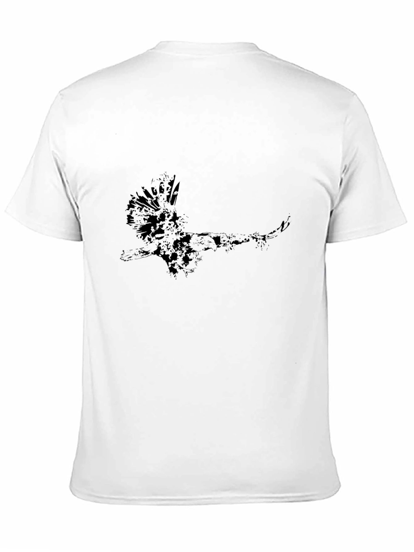 Mens Black Graphic Tee - Eagle Design