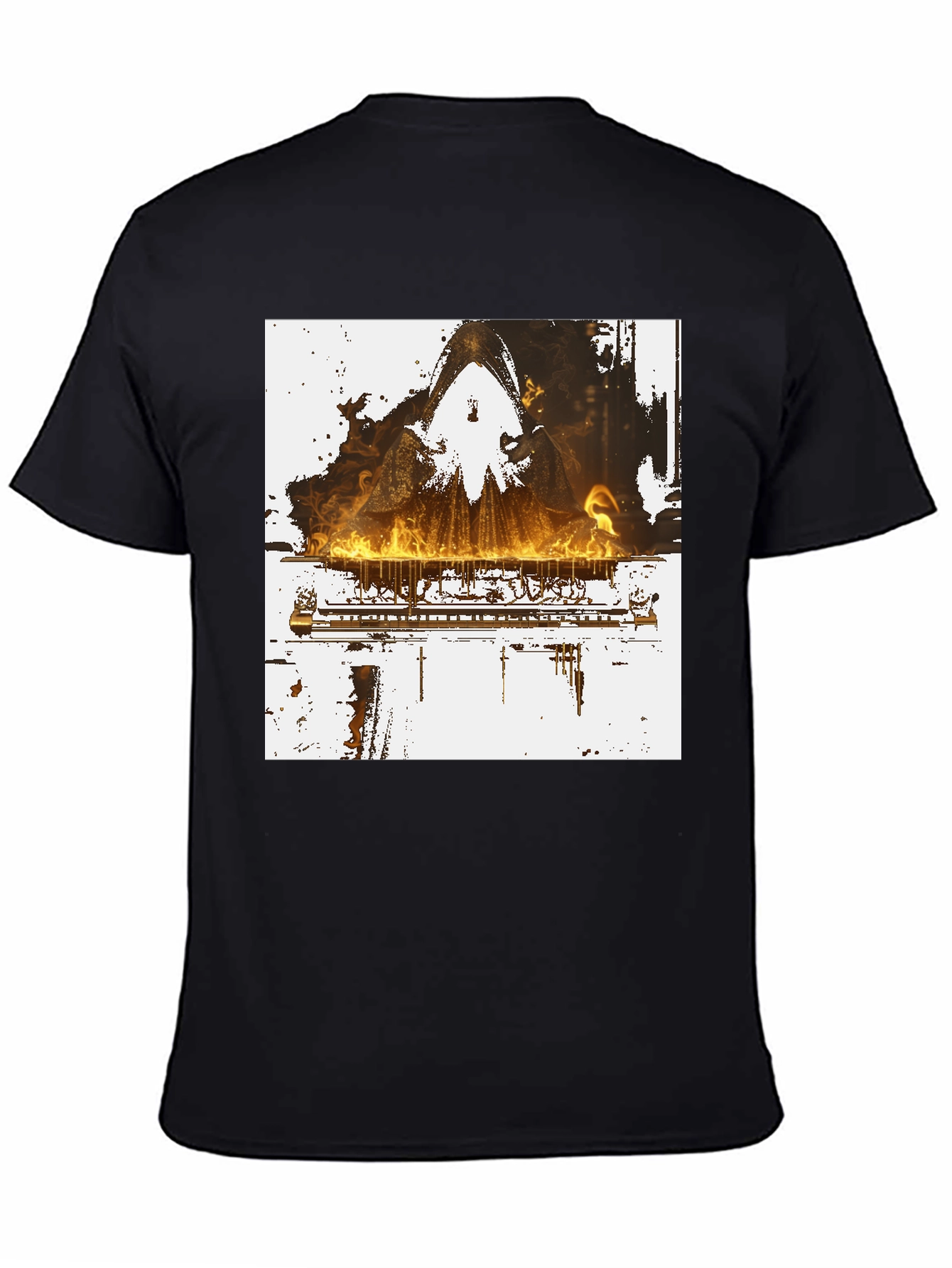 Piano on Fire Graphic Tee