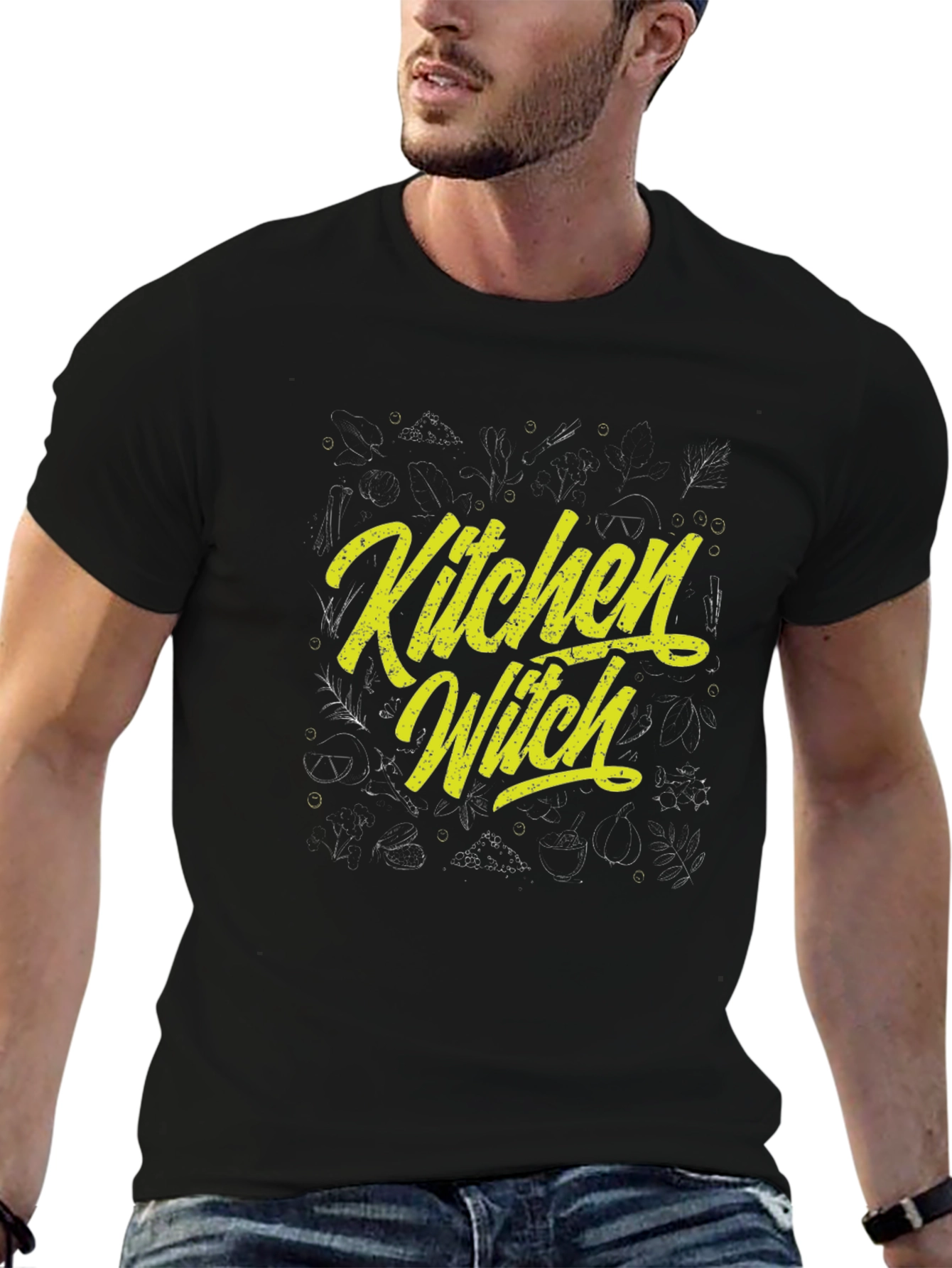 Kitchen Witch Graphic Tee - Black T-Shirt