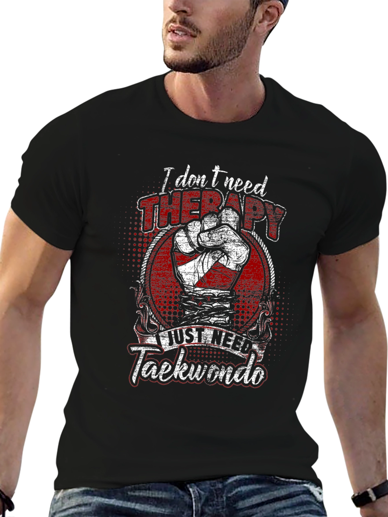 Taekwondo Therapy Graphic T-Shirt - Martial Arts Apparel