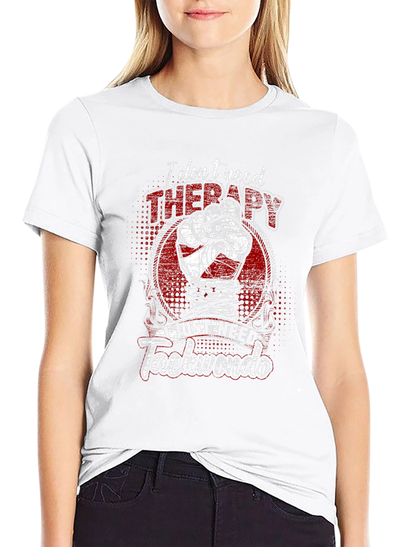 Taekwondo Therapy Graphic T-Shirt - Martial Arts Apparel