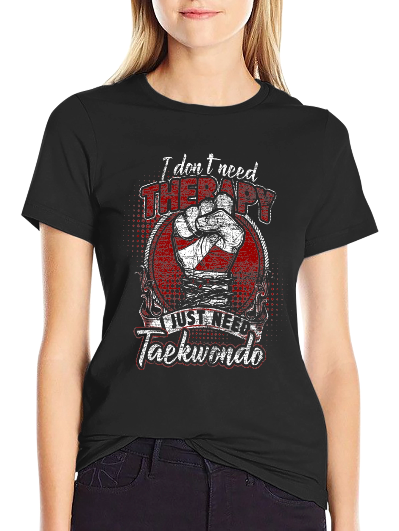 Taekwondo Therapy Graphic T-Shirt - Martial Arts Apparel
