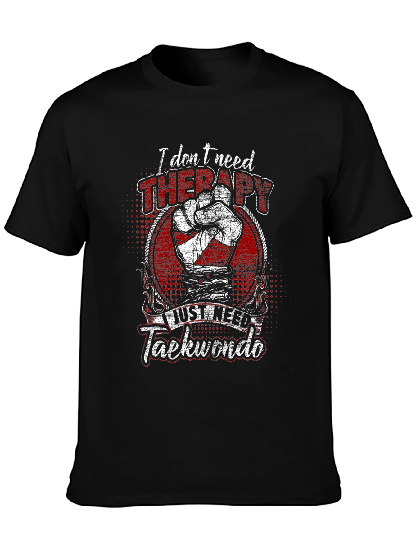 Taekwondo Therapy Graphic T-Shirt - Martial Arts Apparel
