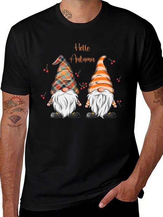 Hello Autumn Gnomes T-Shirt - Fall Season Tee