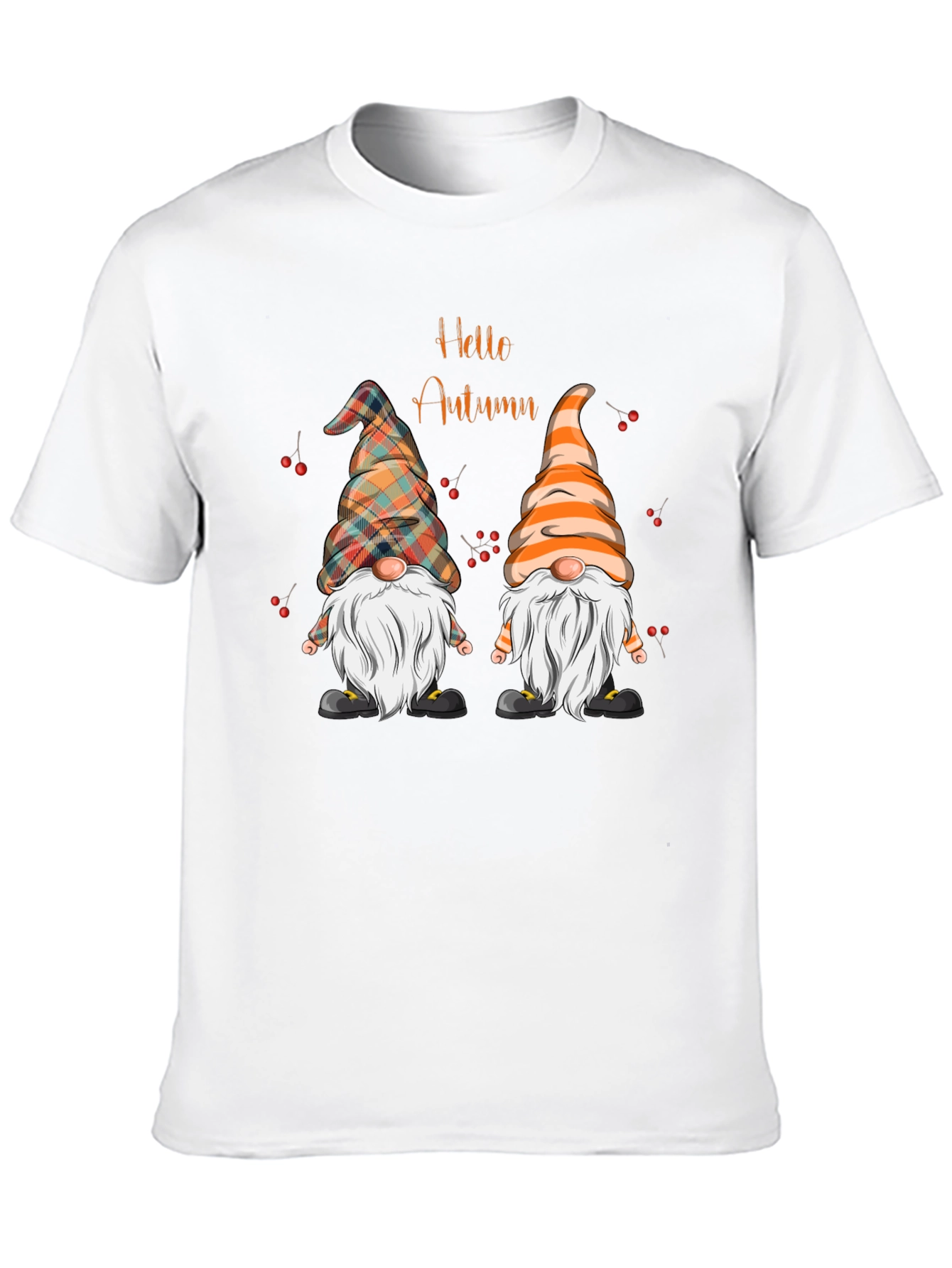 Hello Autumn Gnomes T-Shirt - Fall Season Tee