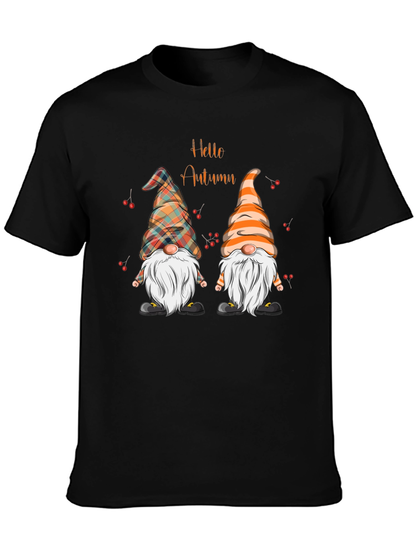 Hello Autumn Gnomes T-Shirt - Fall Season Tee