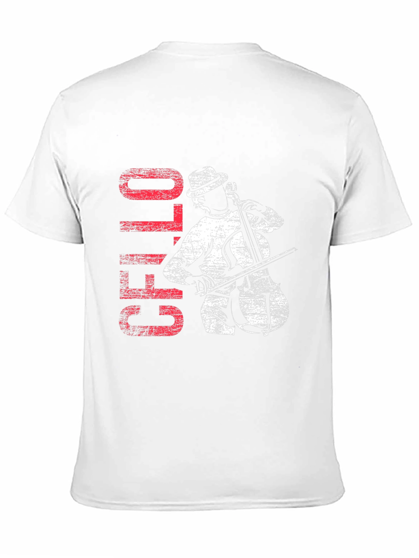 Cello Player Graphic T-Shirt - Music Lover Tee