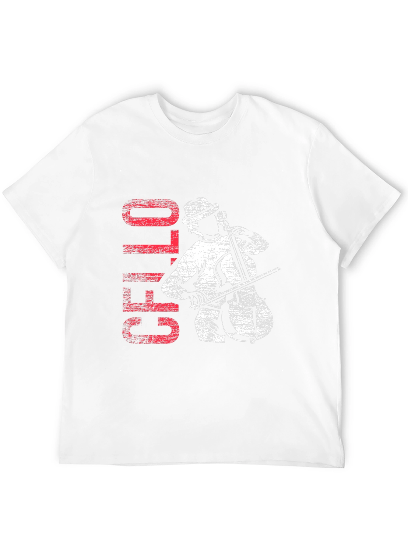 Cello Player Graphic T-Shirt - Music Lover Tee