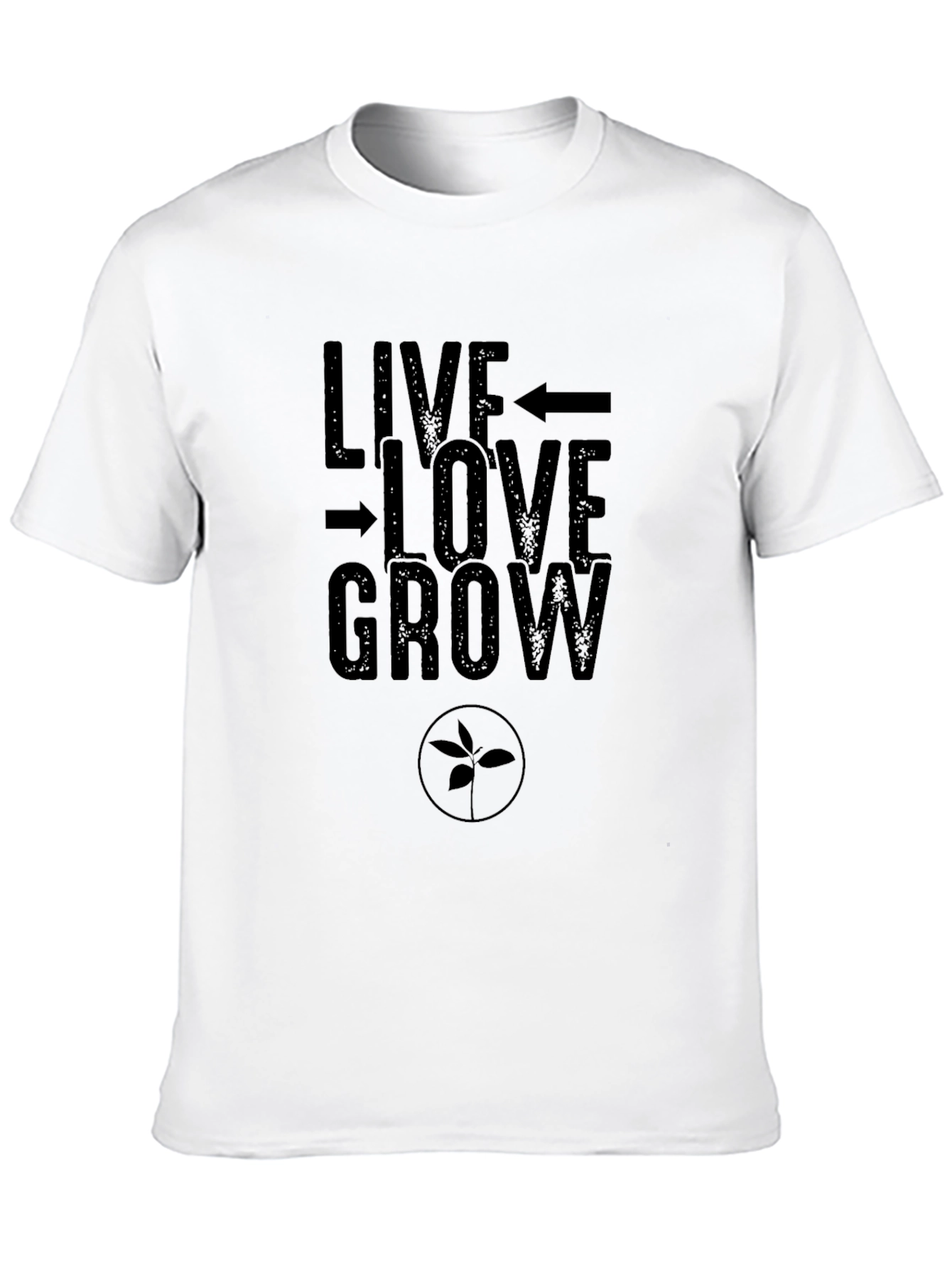 Live Love Grow Graphic Tee - Black
