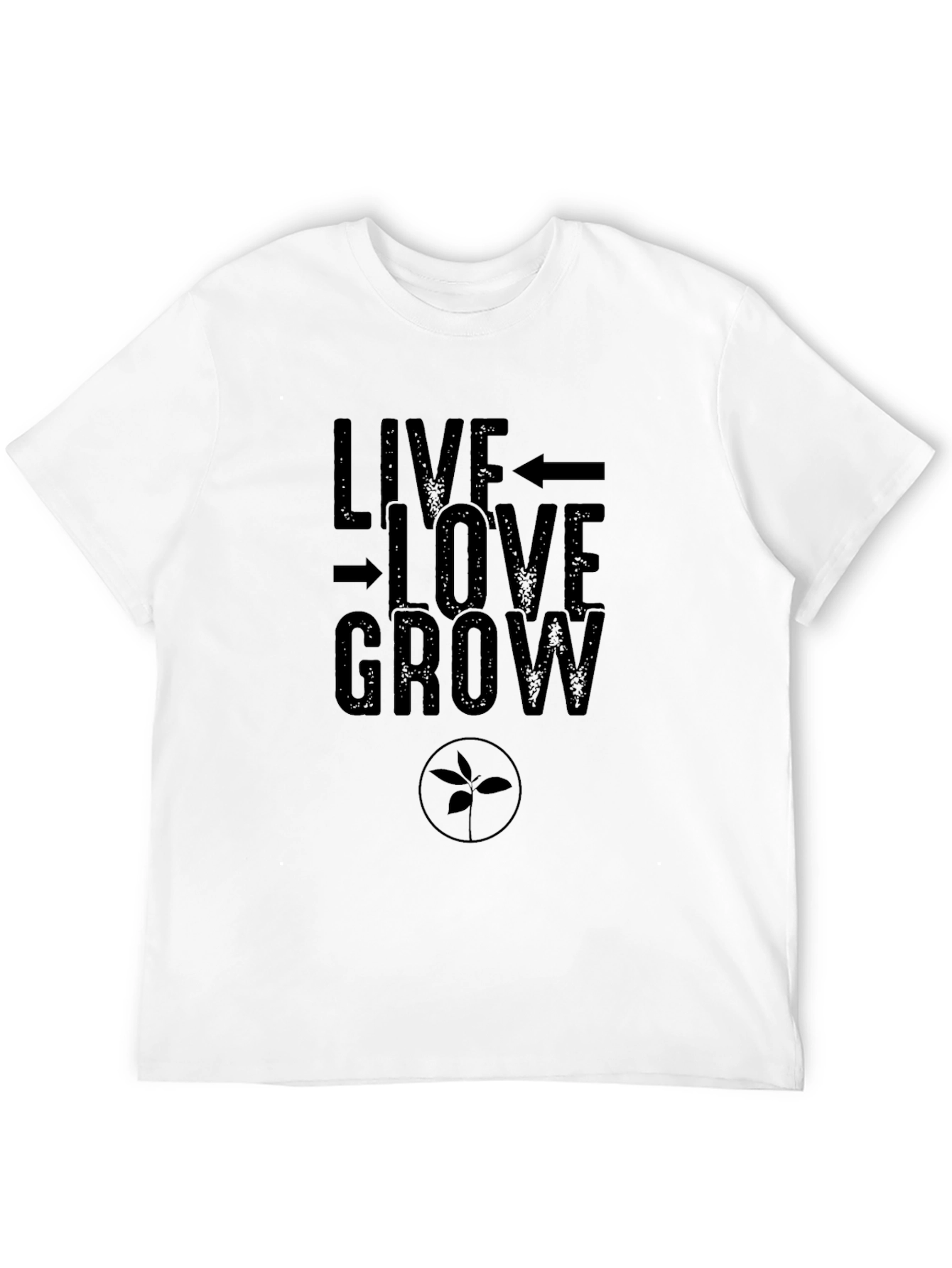 Live Love Grow Graphic Tee - Black