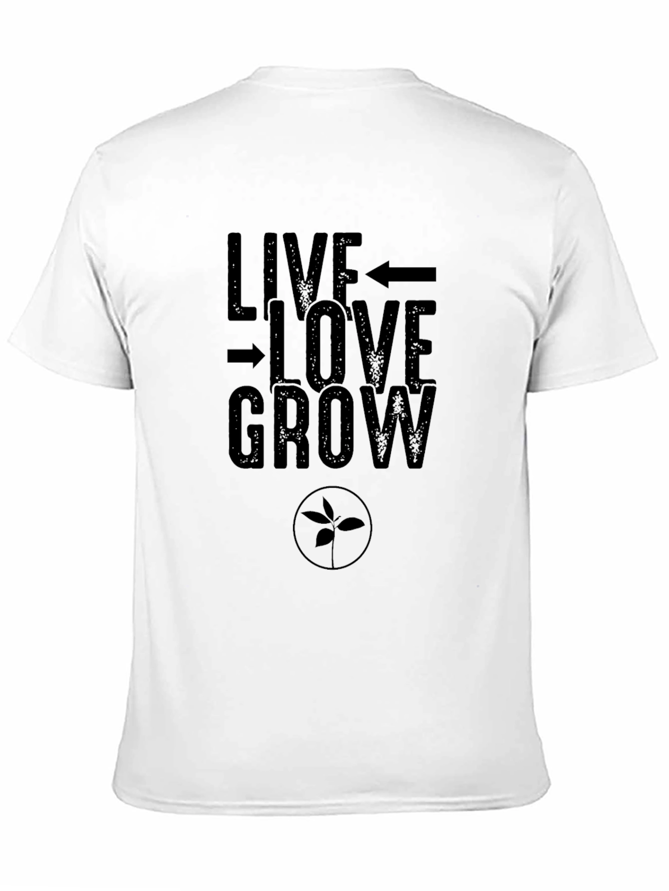 Live Love Grow Graphic Tee - Black