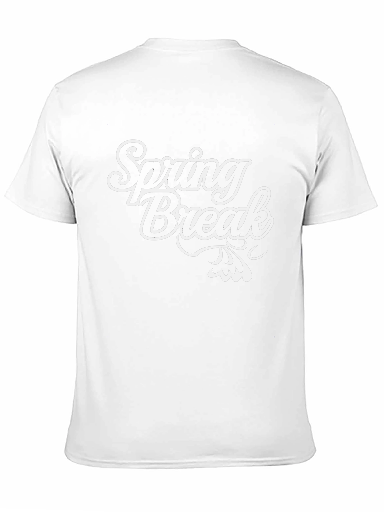 Spring Break Graphic Tee - Black Cotton Casual T-Shirt