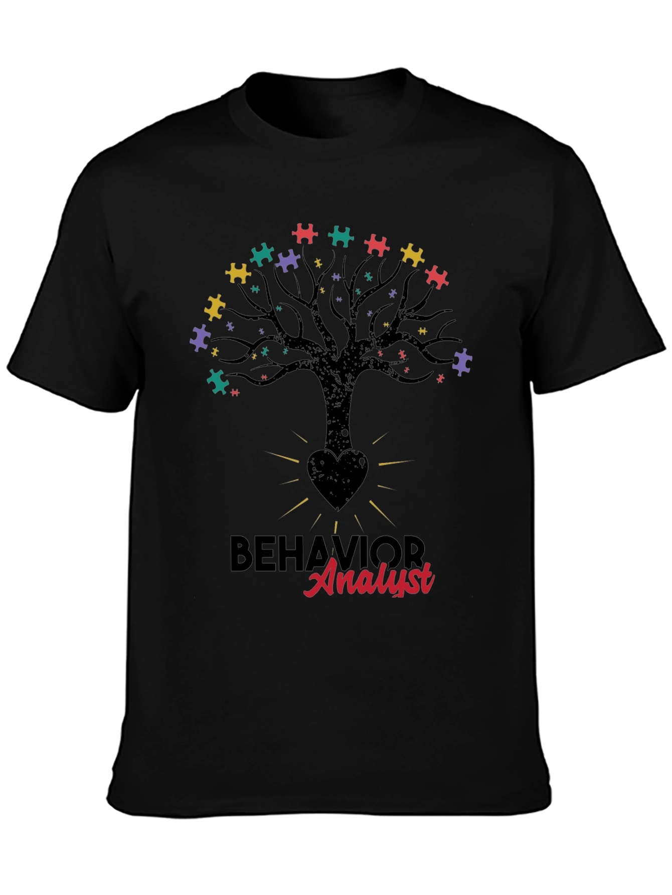 Behavior Analyst Tree Puzzle T-Shirt