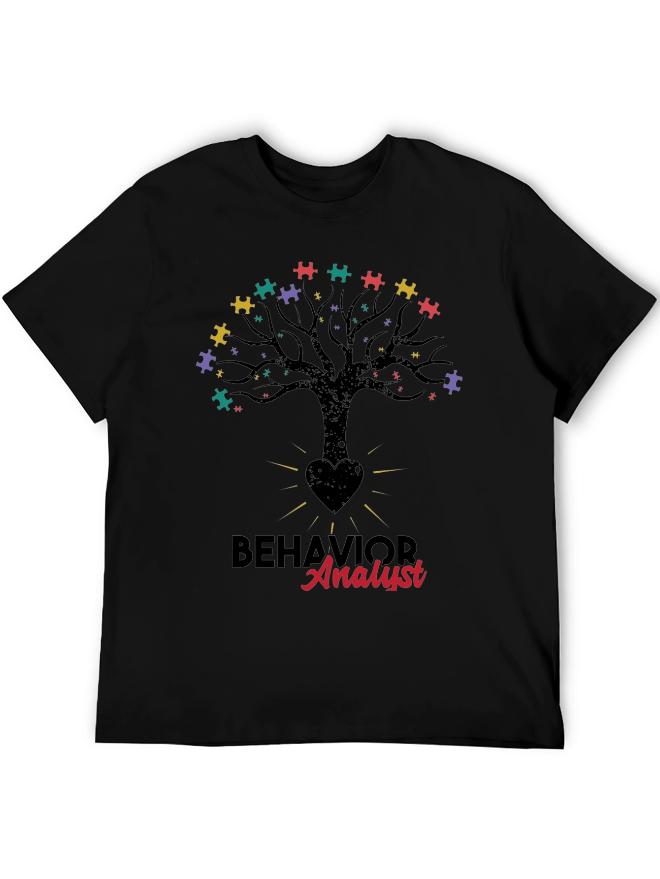 Behavior Analyst Tree Puzzle T-Shirt