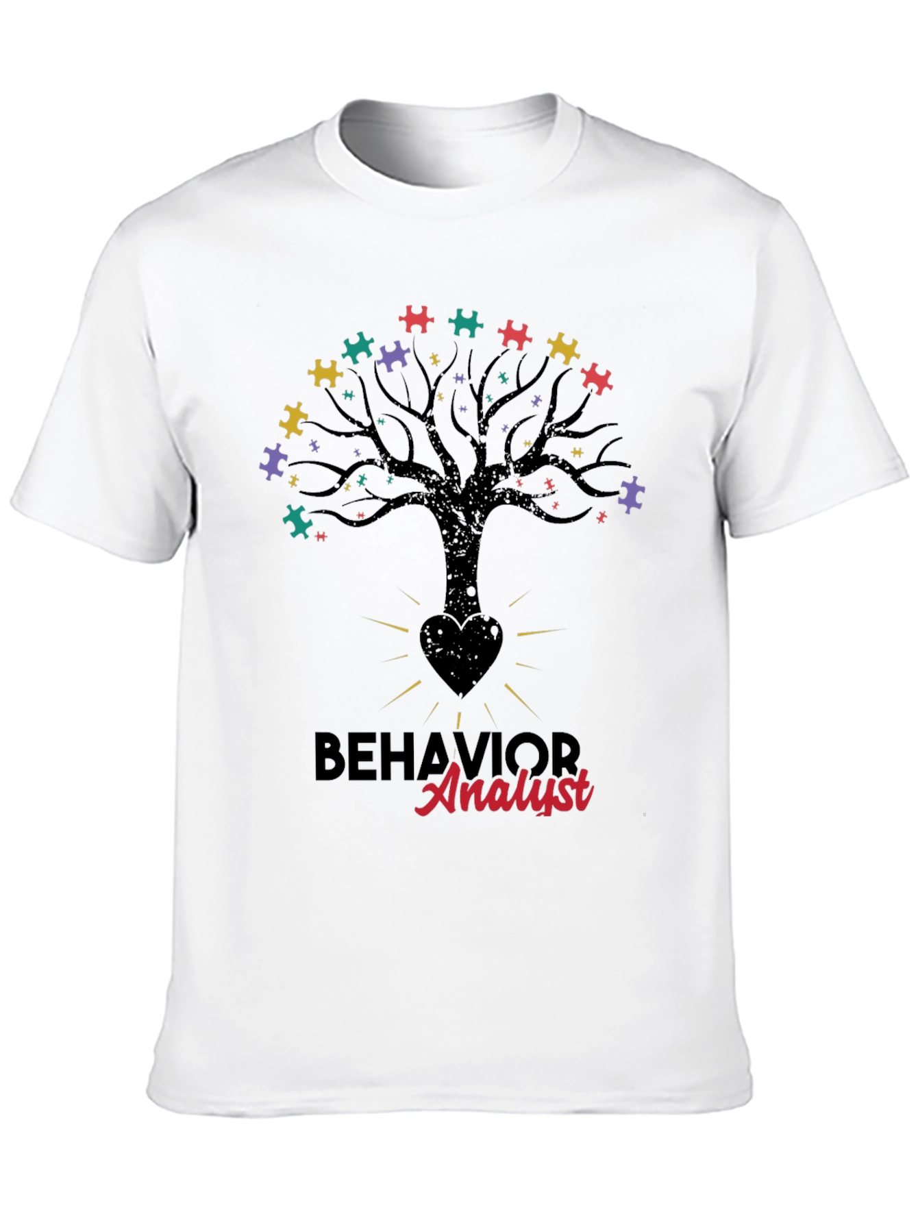 Behavior Analyst Tree Puzzle T-Shirt