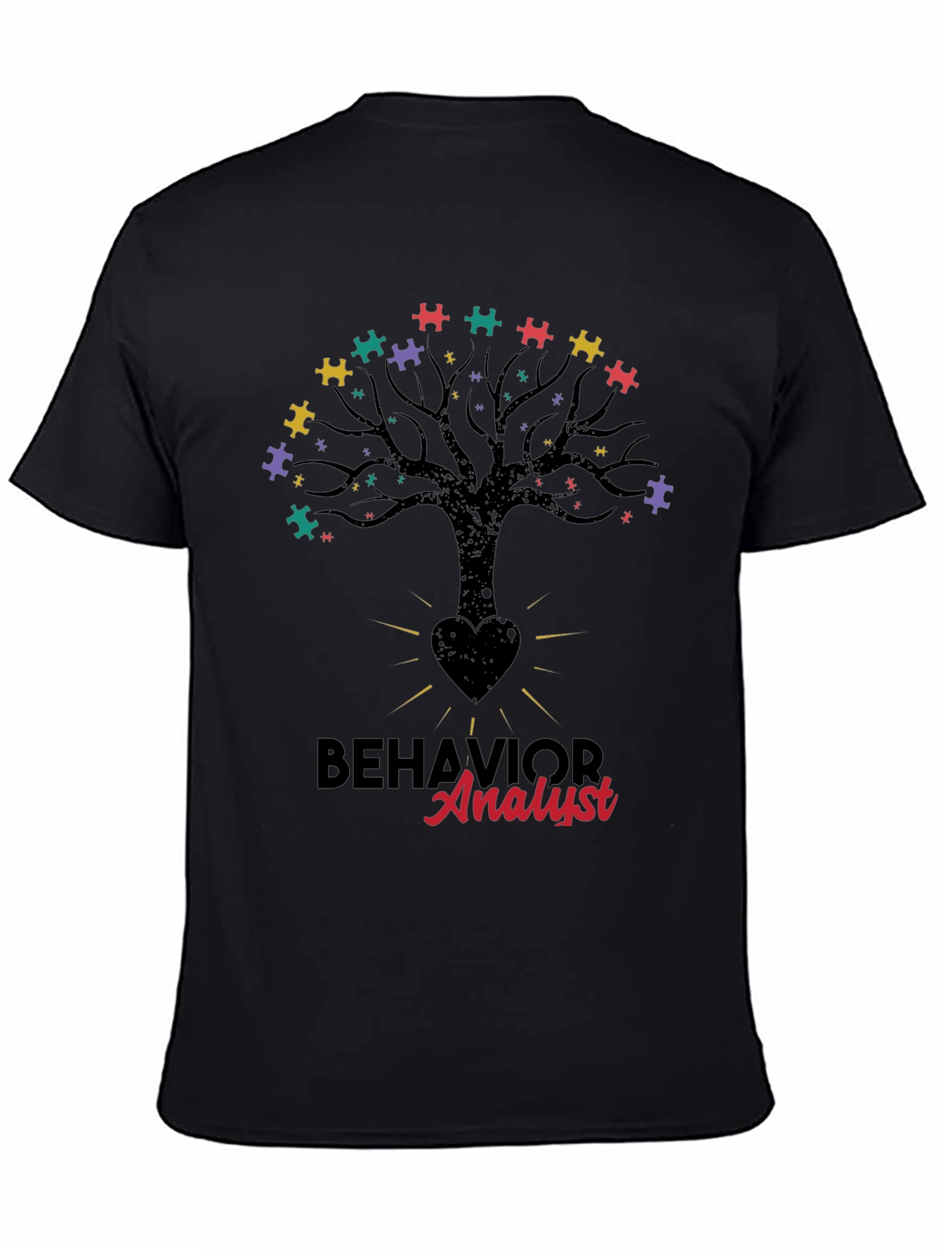 Behavior Analyst Tree Puzzle T-Shirt