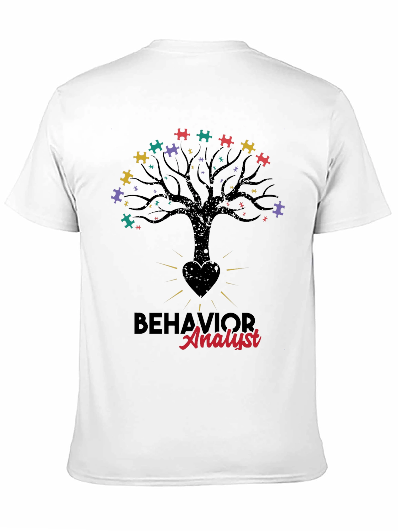 Behavior Analyst Tree Puzzle T-Shirt