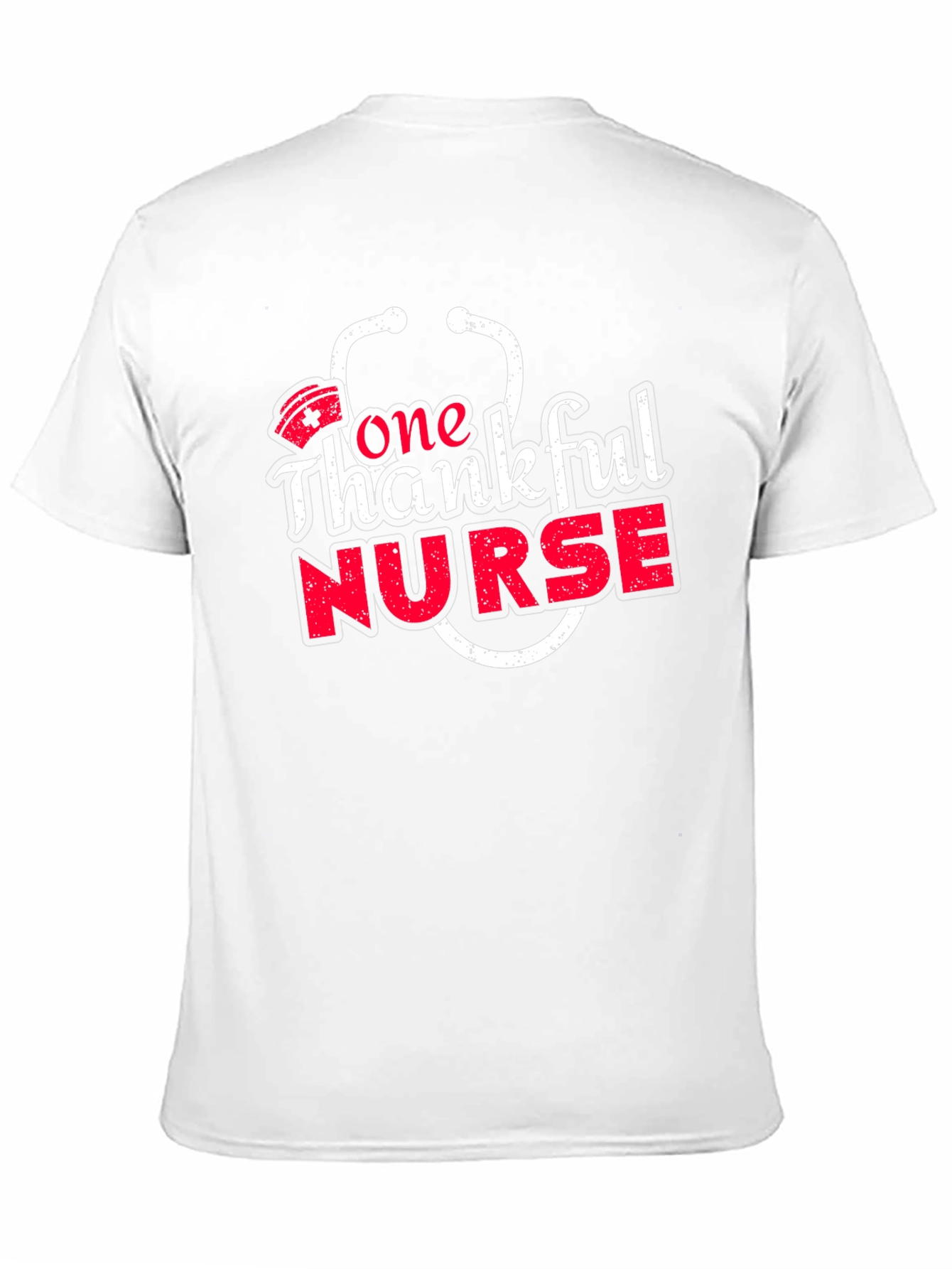 One Thankful Nurse Graphic Tee - Soft Cotton Blend