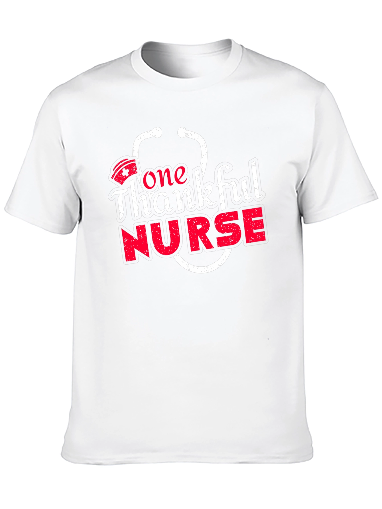 One Thankful Nurse Graphic Tee - Soft Cotton Blend