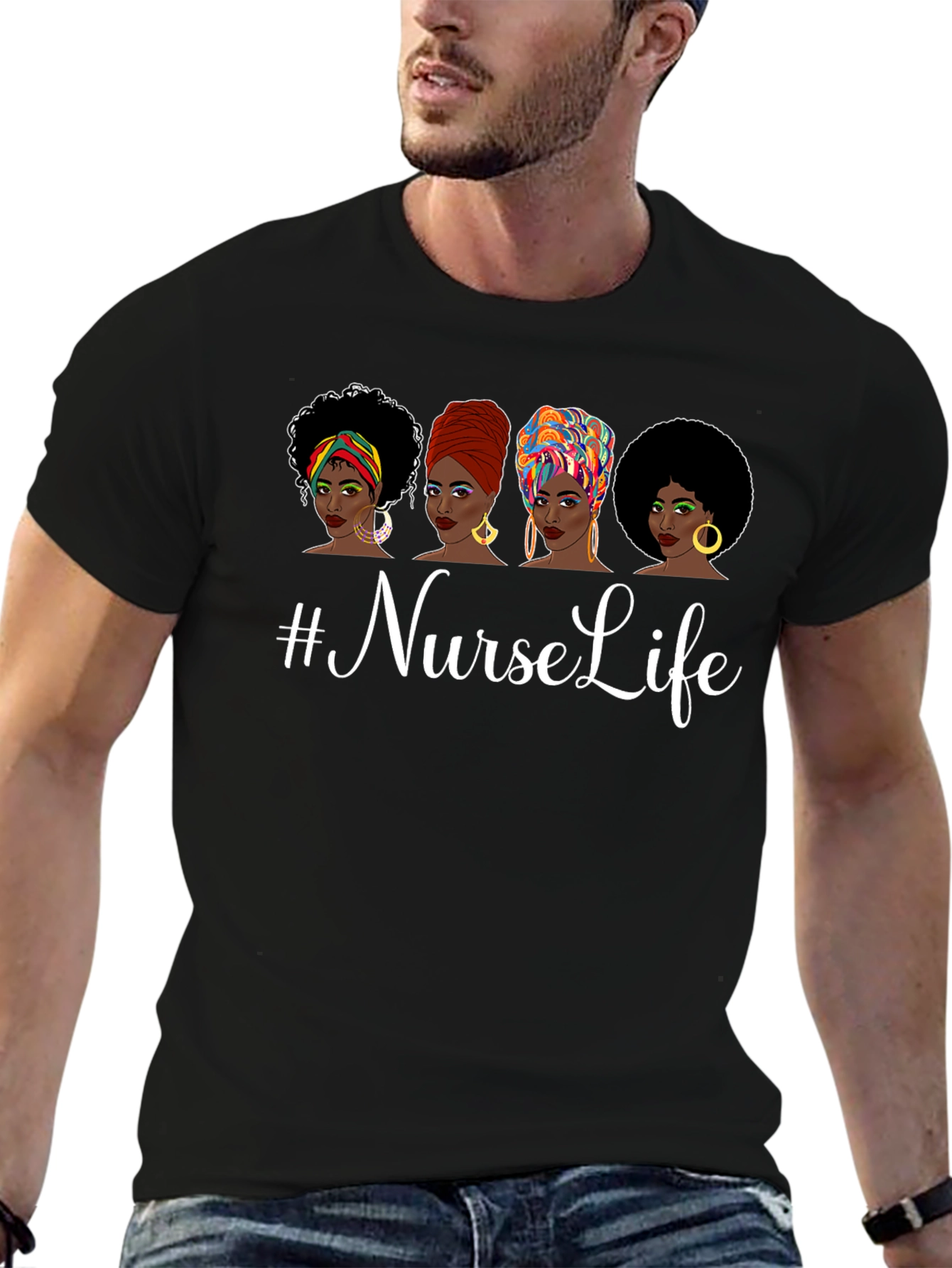 Nurse Life Women Graphic Tee Black
