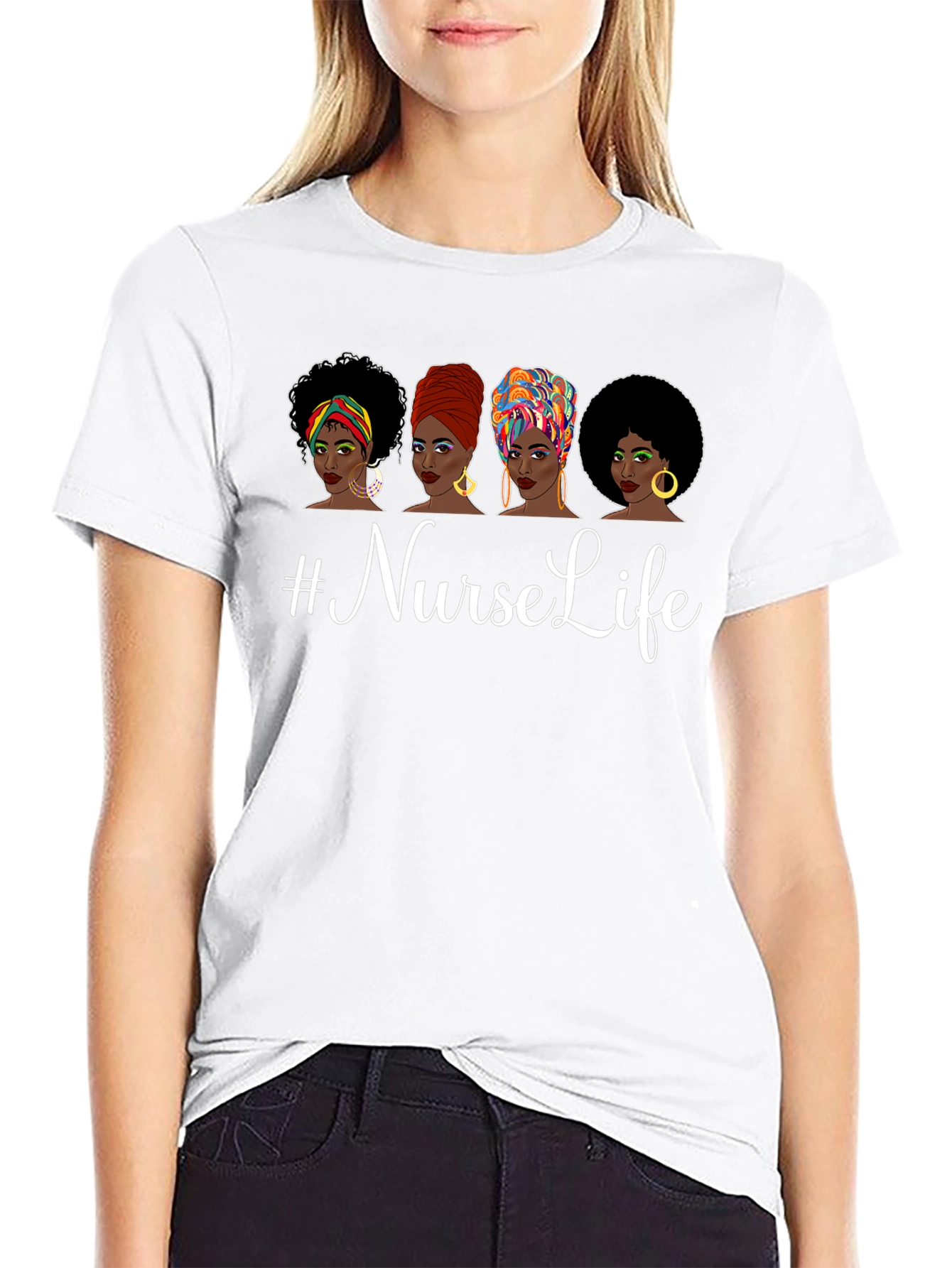 Nurse Life Women Graphic Tee Black