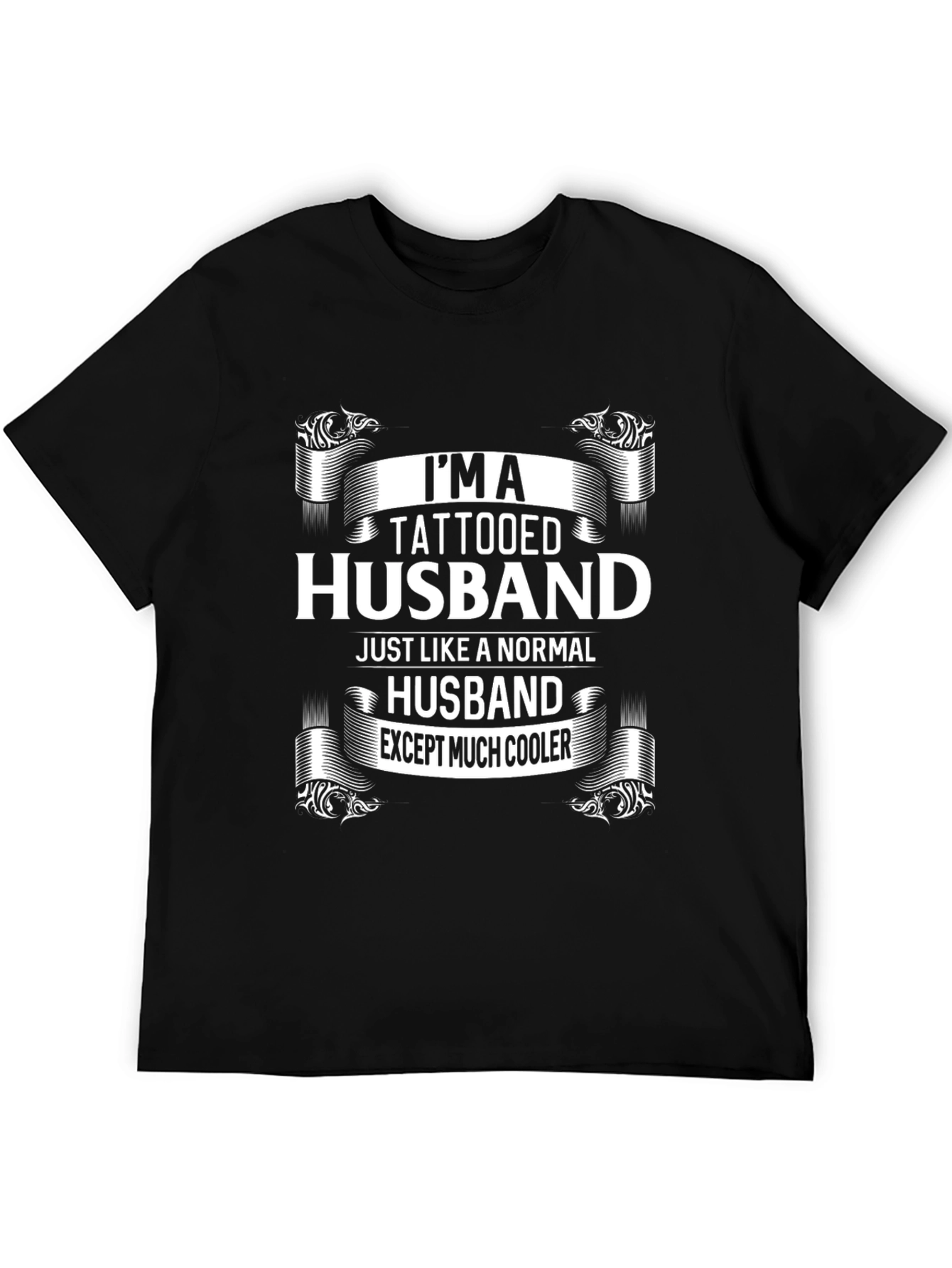 Tattooed Husband Graphic T-Shirt - Cool Husband Tee