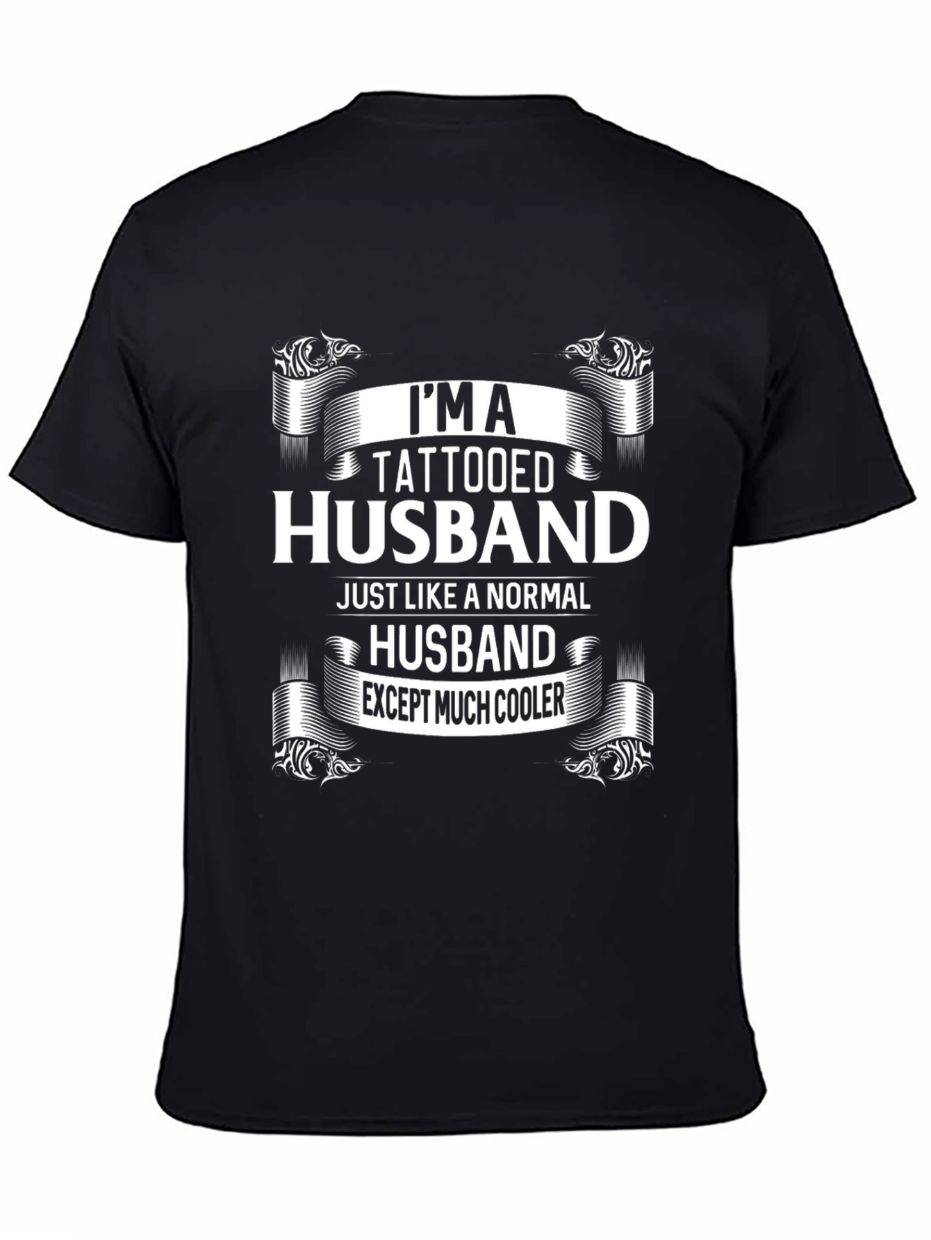 Tattooed Husband Graphic T-Shirt - Cool Husband Tee
