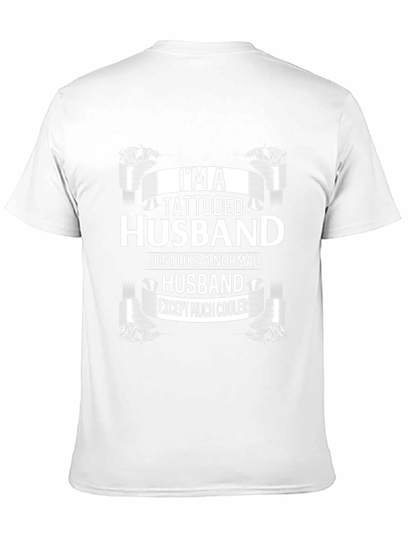 Tattooed Husband Graphic T-Shirt - Cool Husband Tee