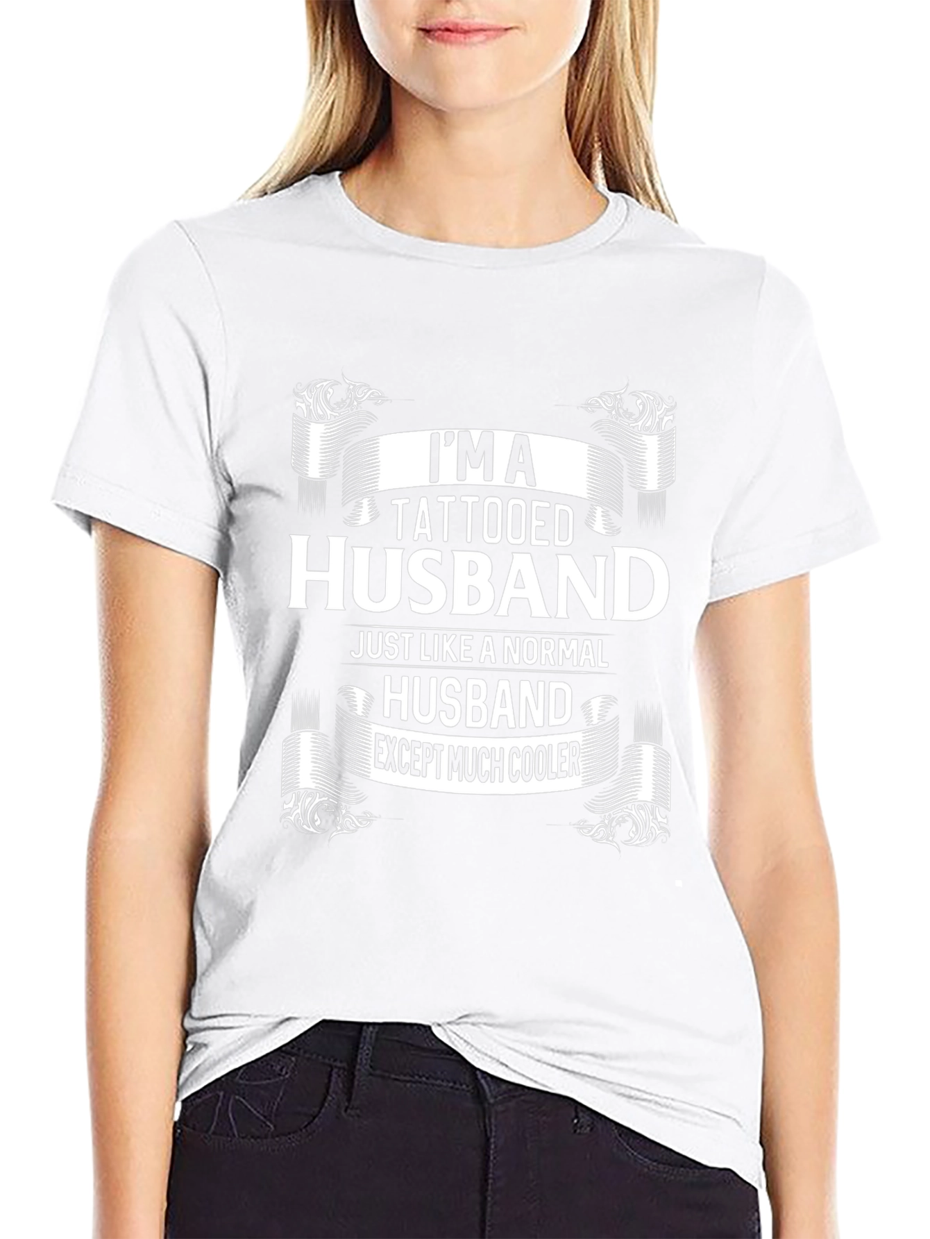Tattooed Husband Graphic T-Shirt - Cool Husband Tee