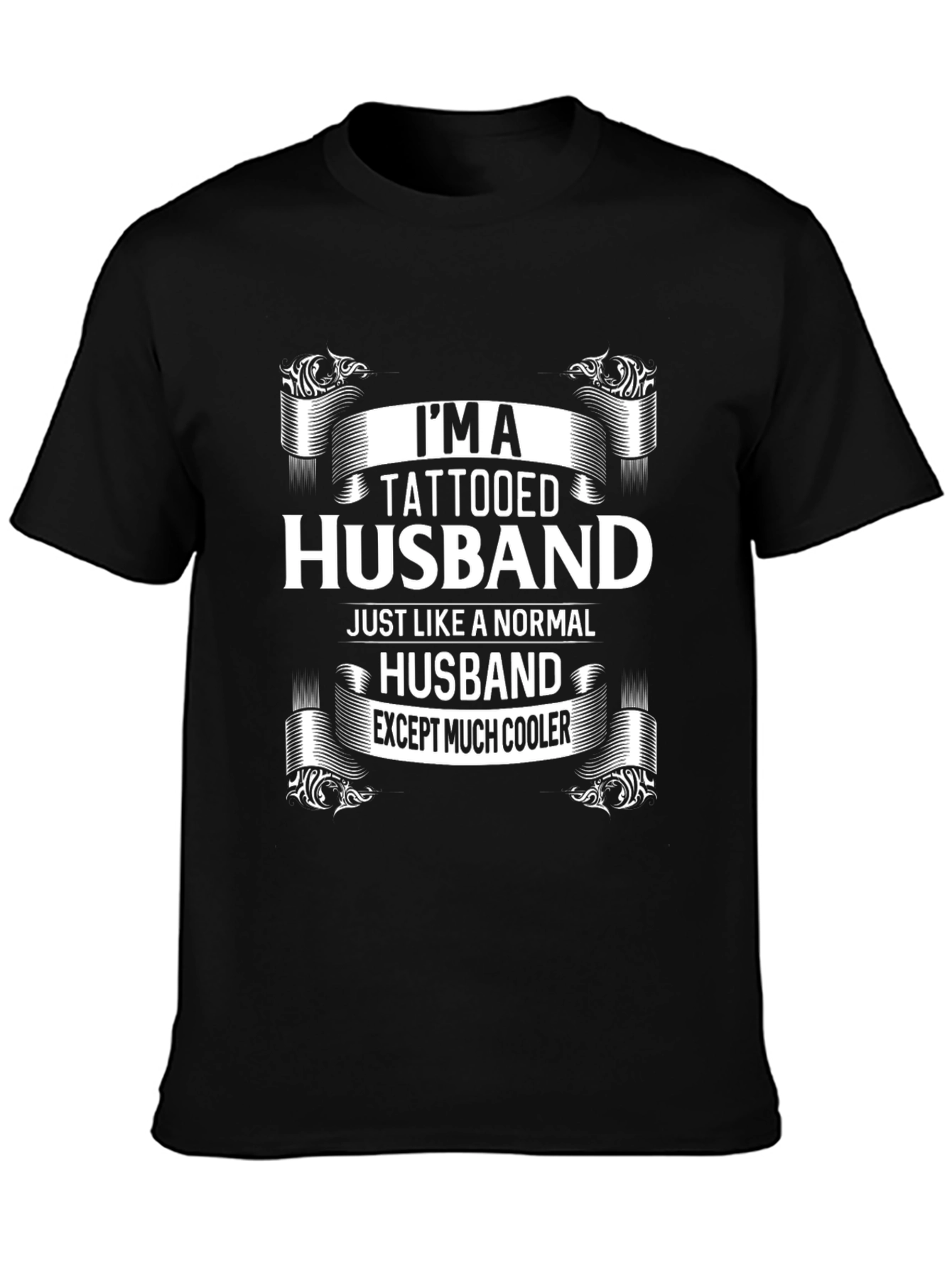 Tattooed Husband Graphic T-Shirt - Cool Husband Tee