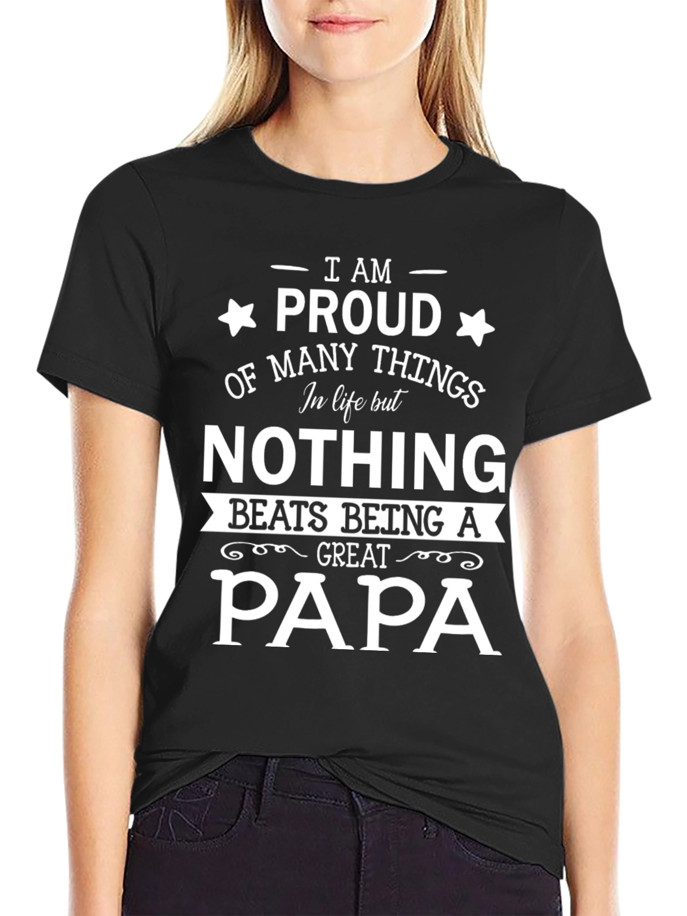 Proud Papa T-Shirt - Fathers Day Gift