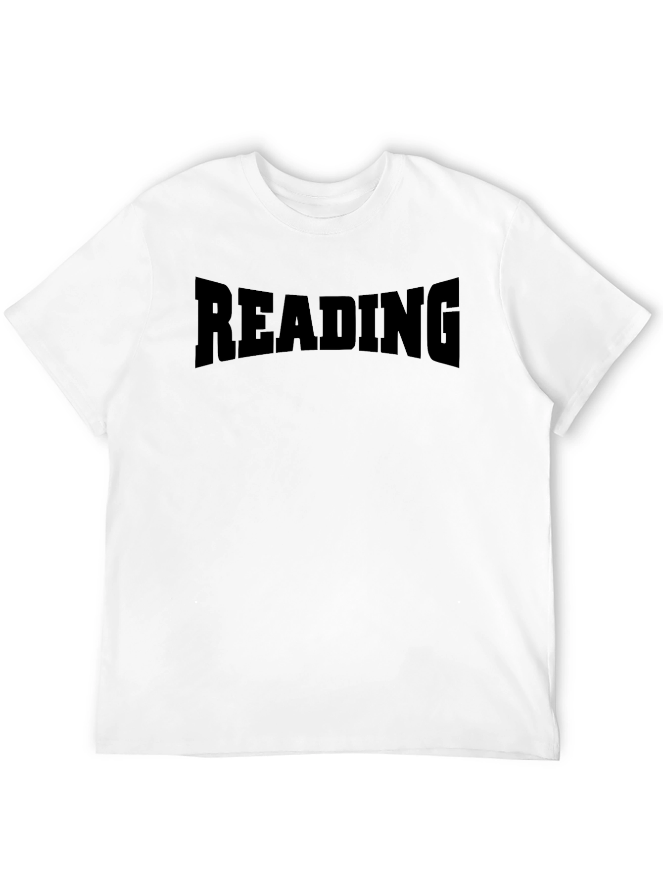 READING Black Graphic Tee Shirt