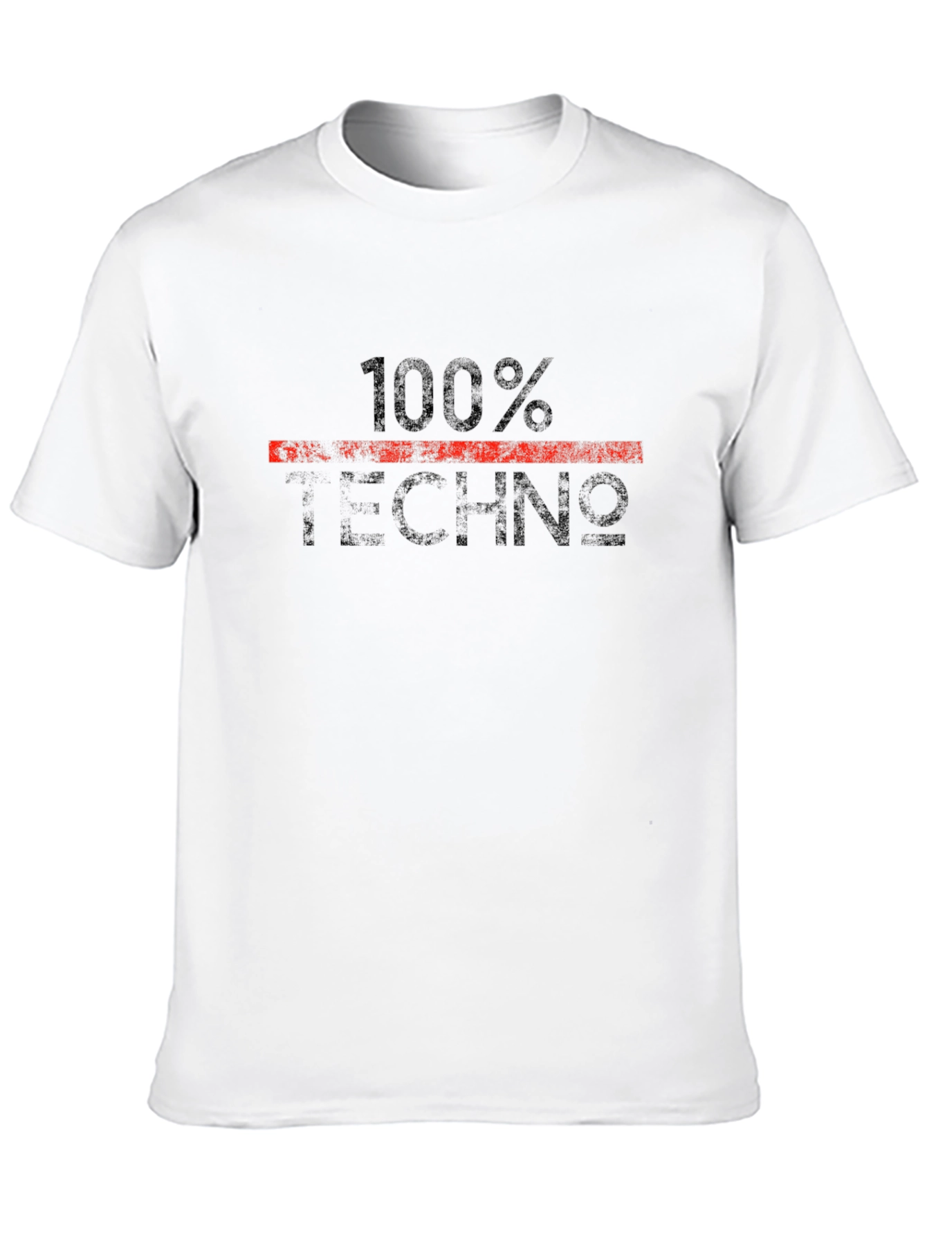 100% Techno Black Graphic Tee