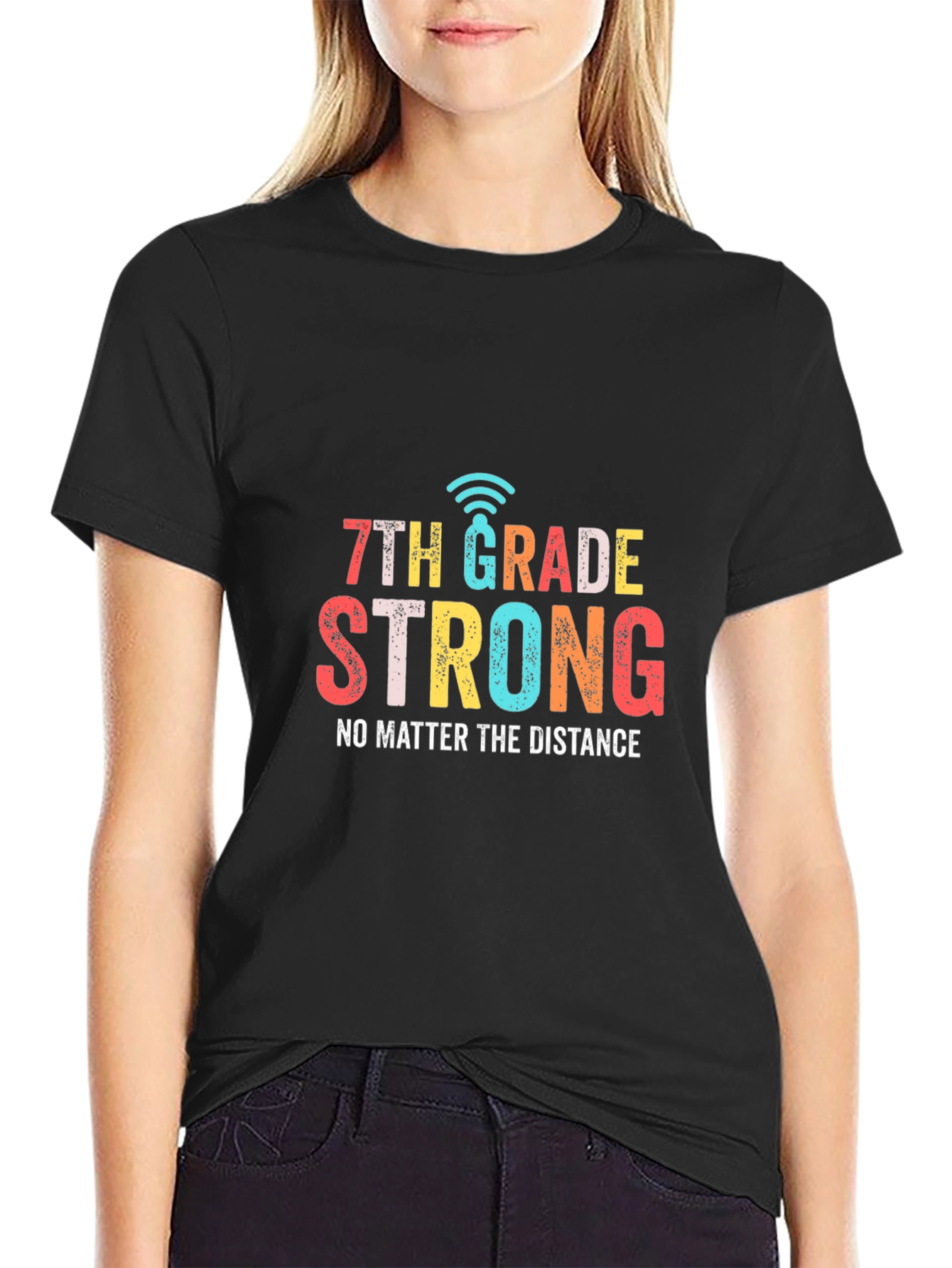 7th Grade Strong T-Shirt - Distance Learning Tee