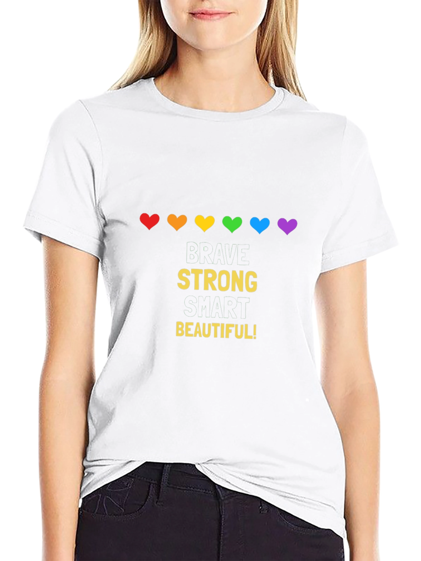 Brave Strong Smart Beautiful Pride T-Shirt