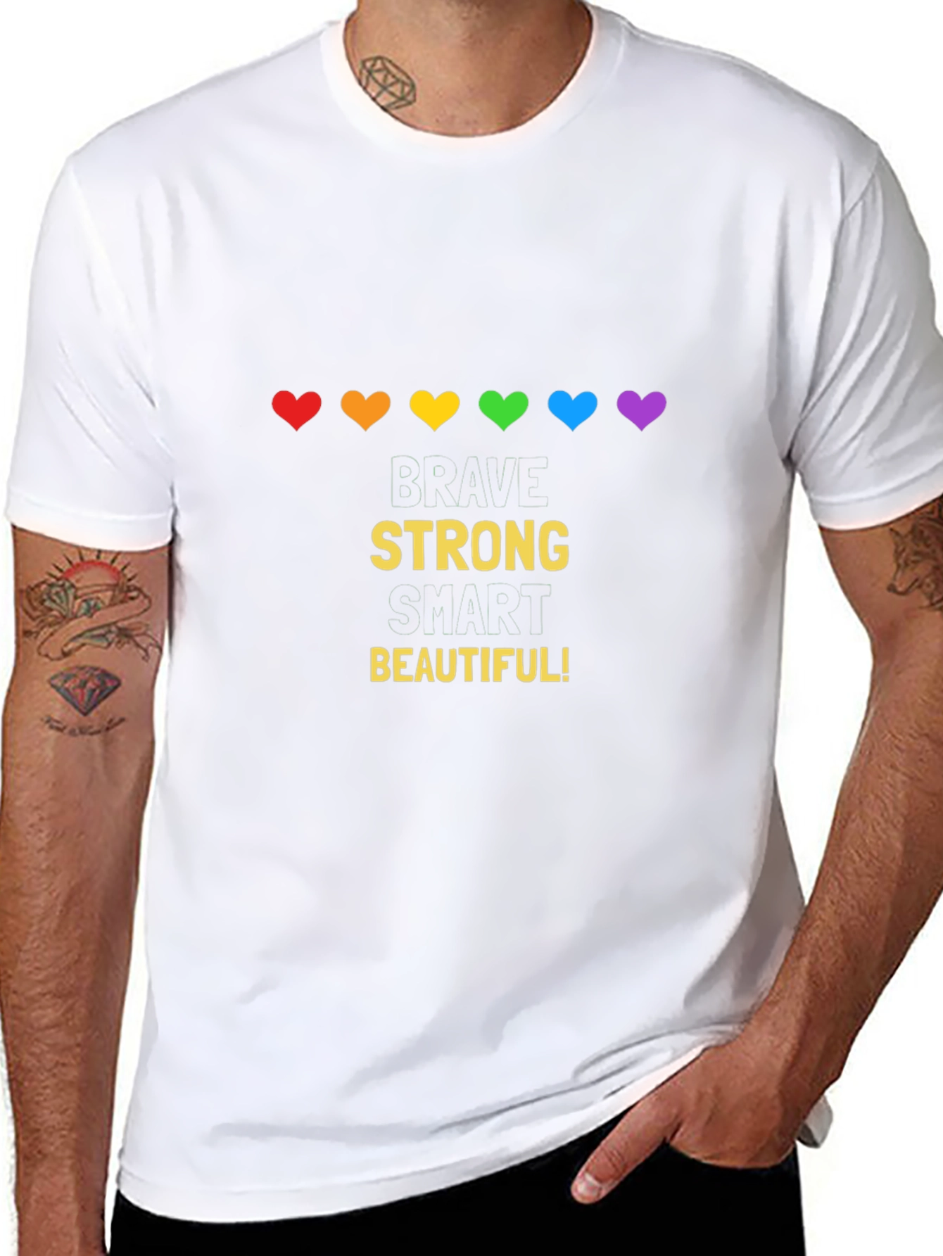 Brave Strong Smart Beautiful Pride T-Shirt