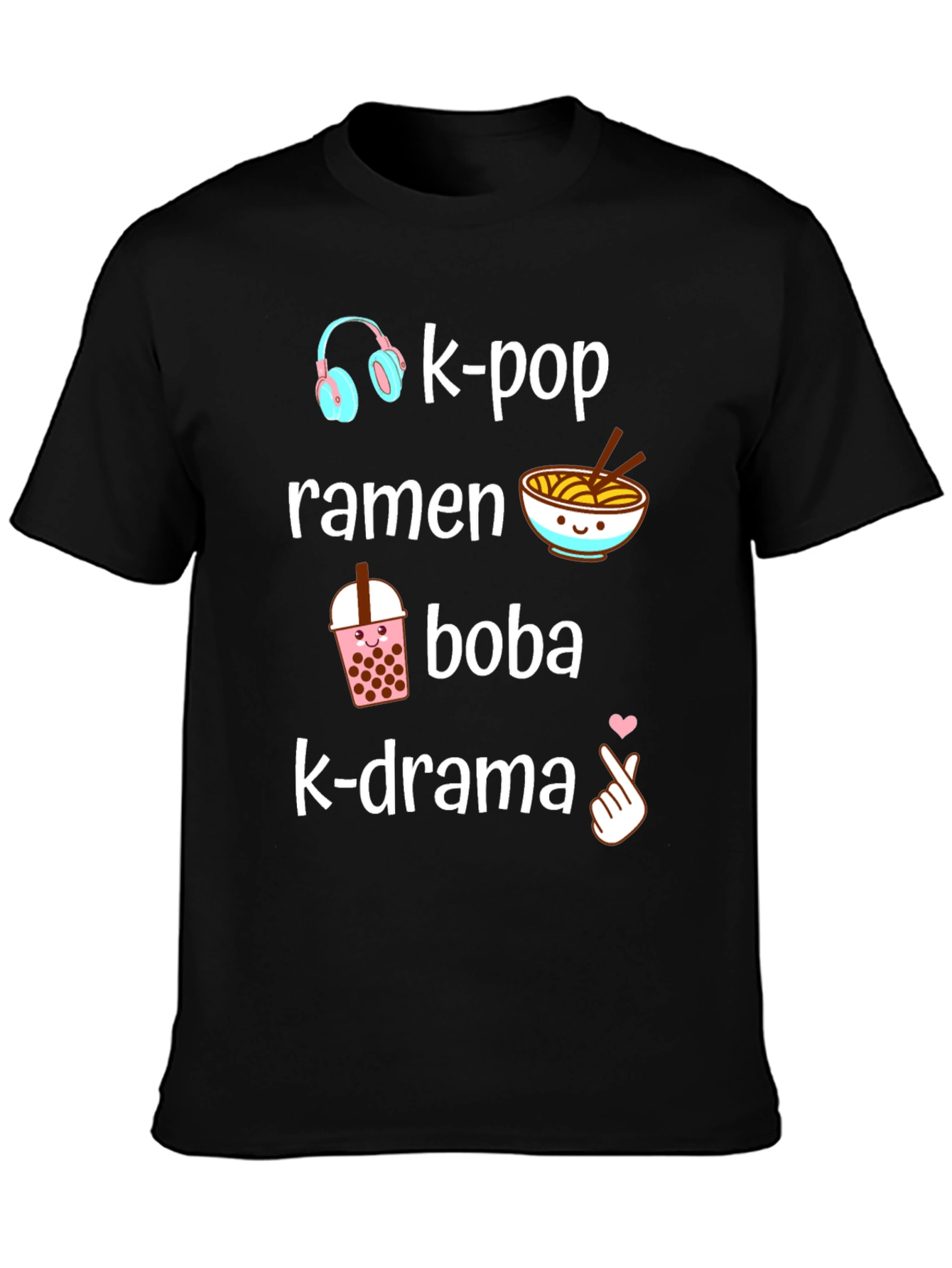 K-Pop Ramen Boba K-Drama T-Shirt