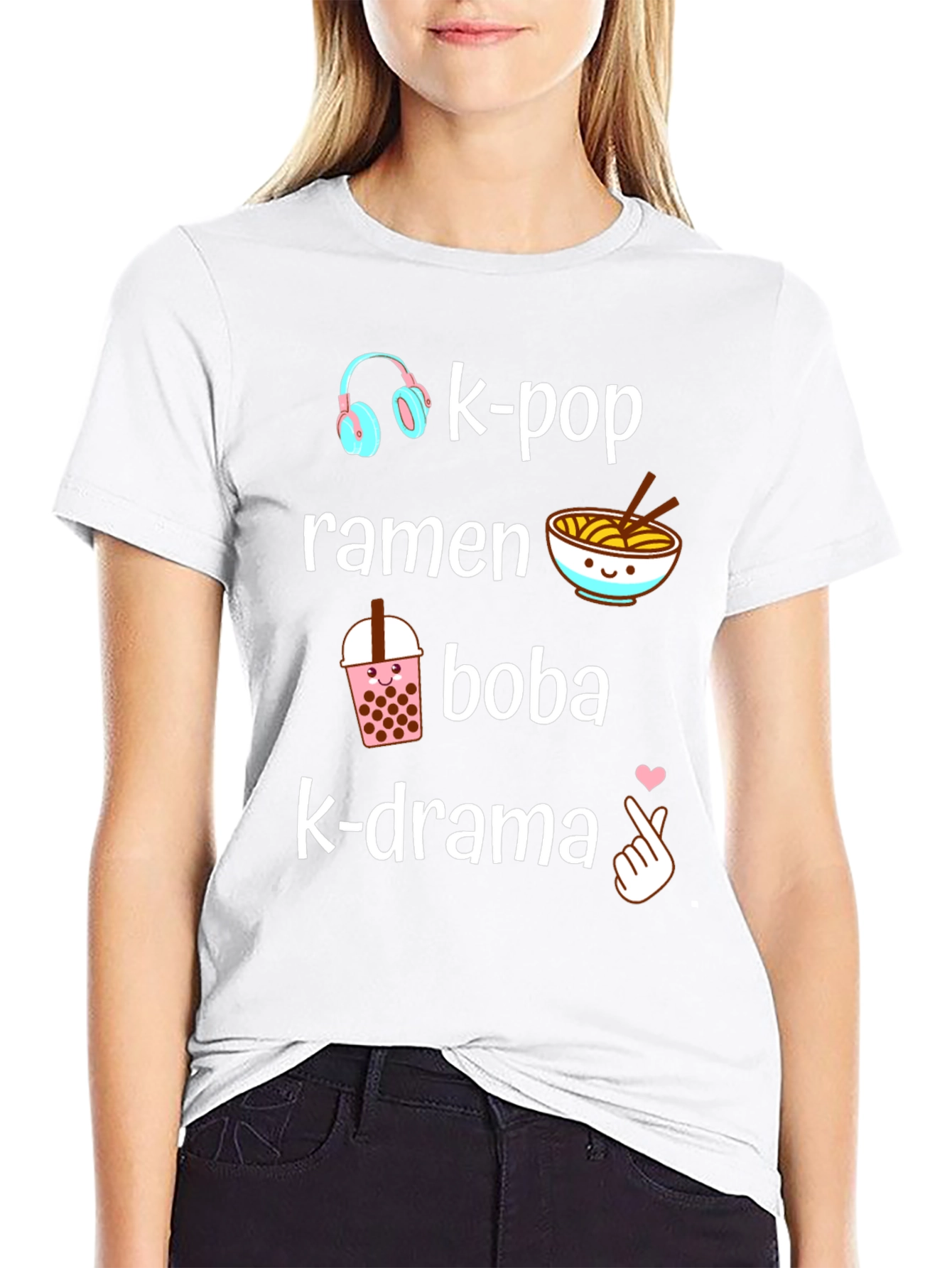 K-Pop Ramen Boba K-Drama T-Shirt