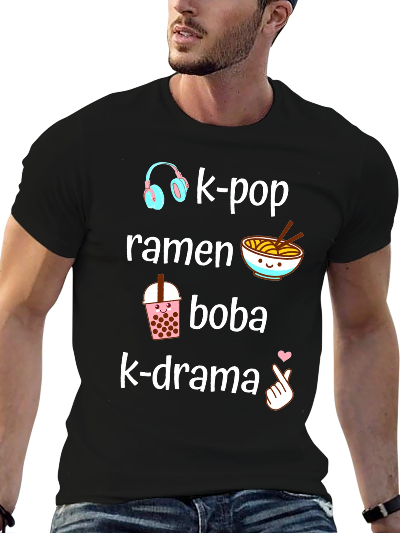 K-Pop Ramen Boba K-Drama T-Shirt
