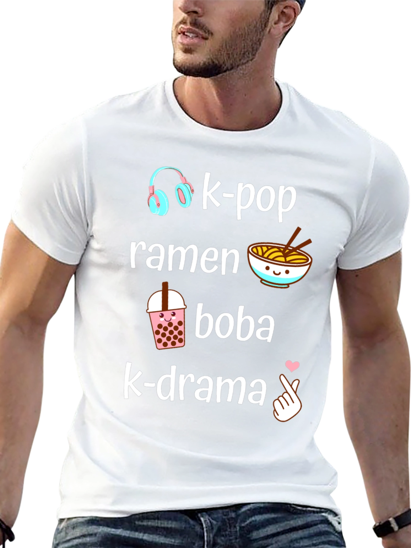 K-Pop Ramen Boba K-Drama T-Shirt