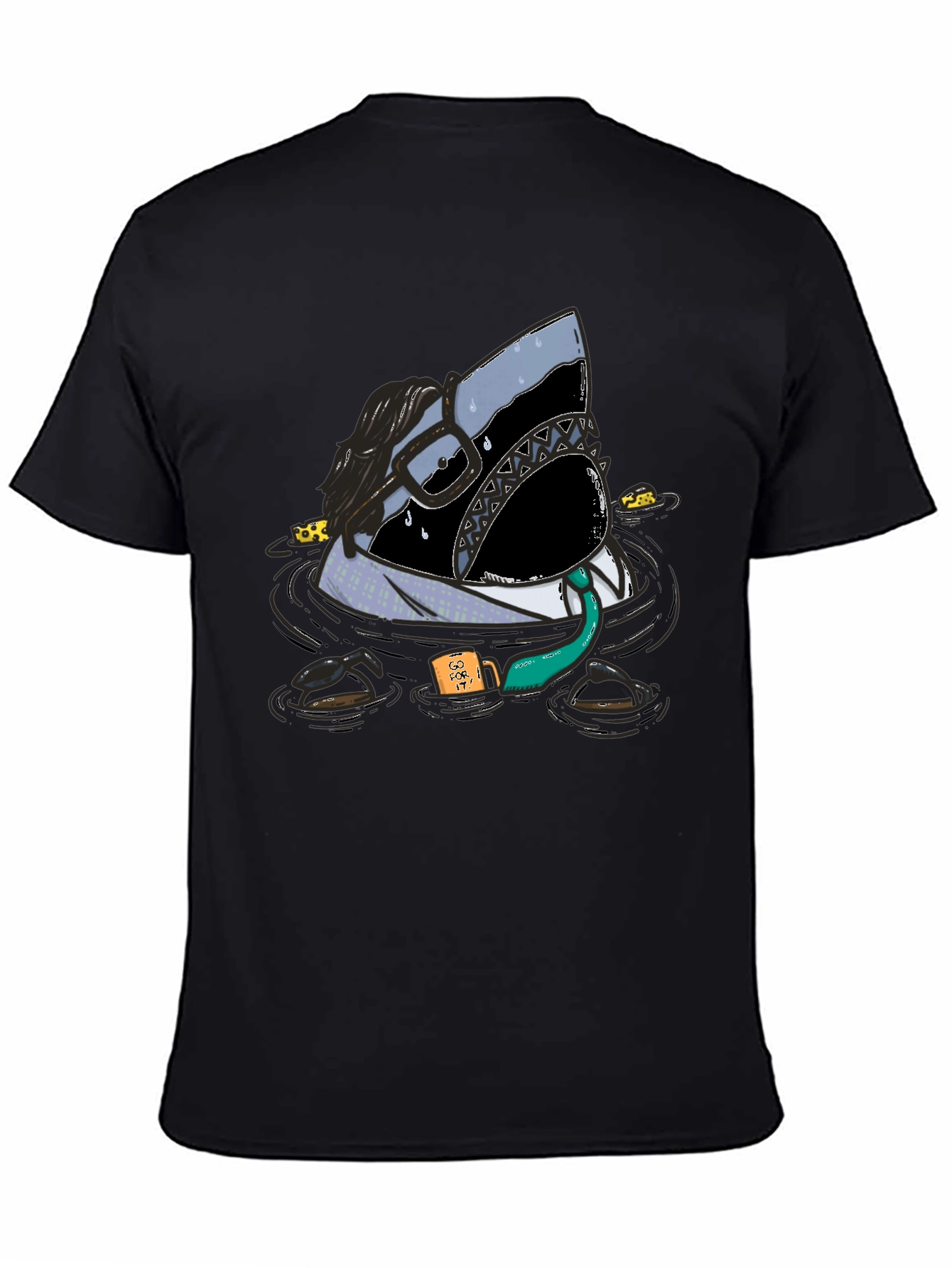 Shark Business T-Shirt: Funny Novelty Tee for Men