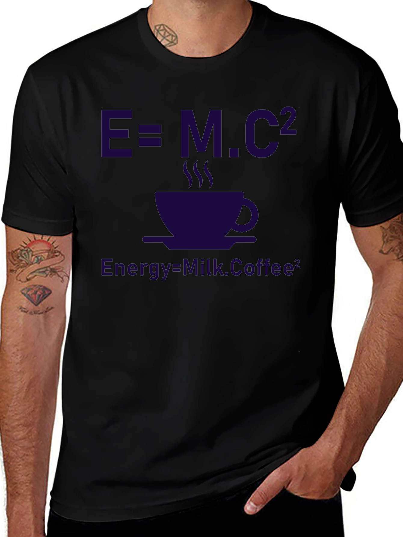 E=MC² Coffee T-Shirt - Funny Science Tee