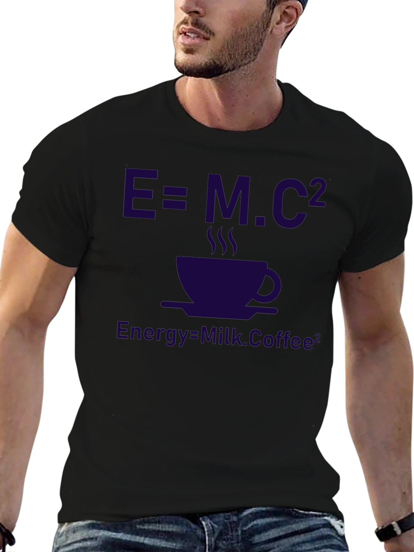 E=MC² Coffee T-Shirt - Funny Science Tee
