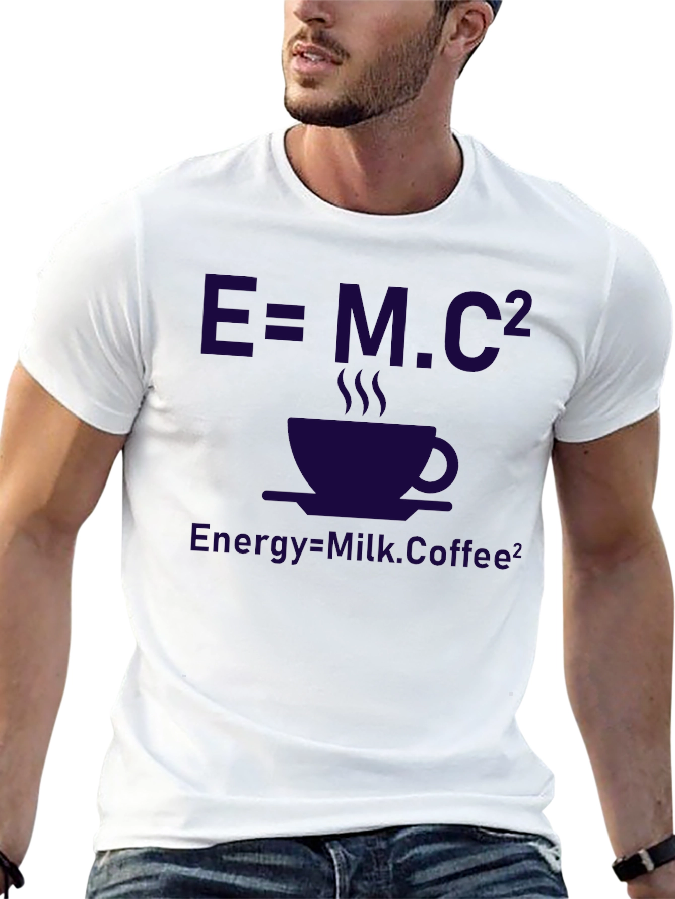 E=MC² Coffee T-Shirt - Funny Science Tee