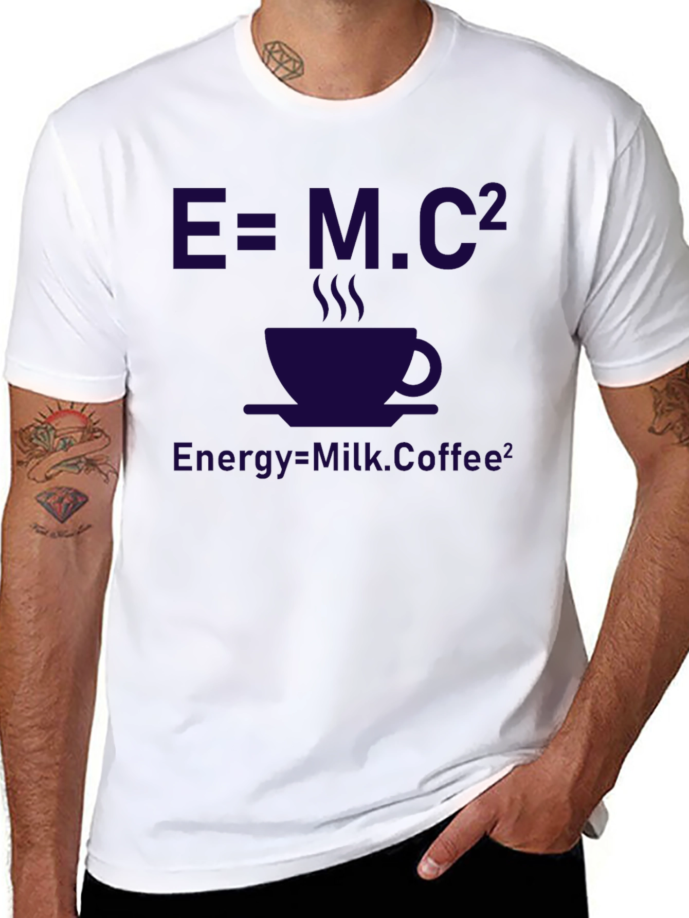 E=MC² Coffee T-Shirt - Funny Science Tee
