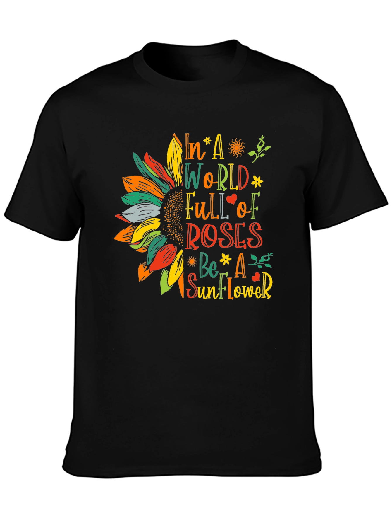Sunflower Graphic T-Shirt - Be a Sunflower