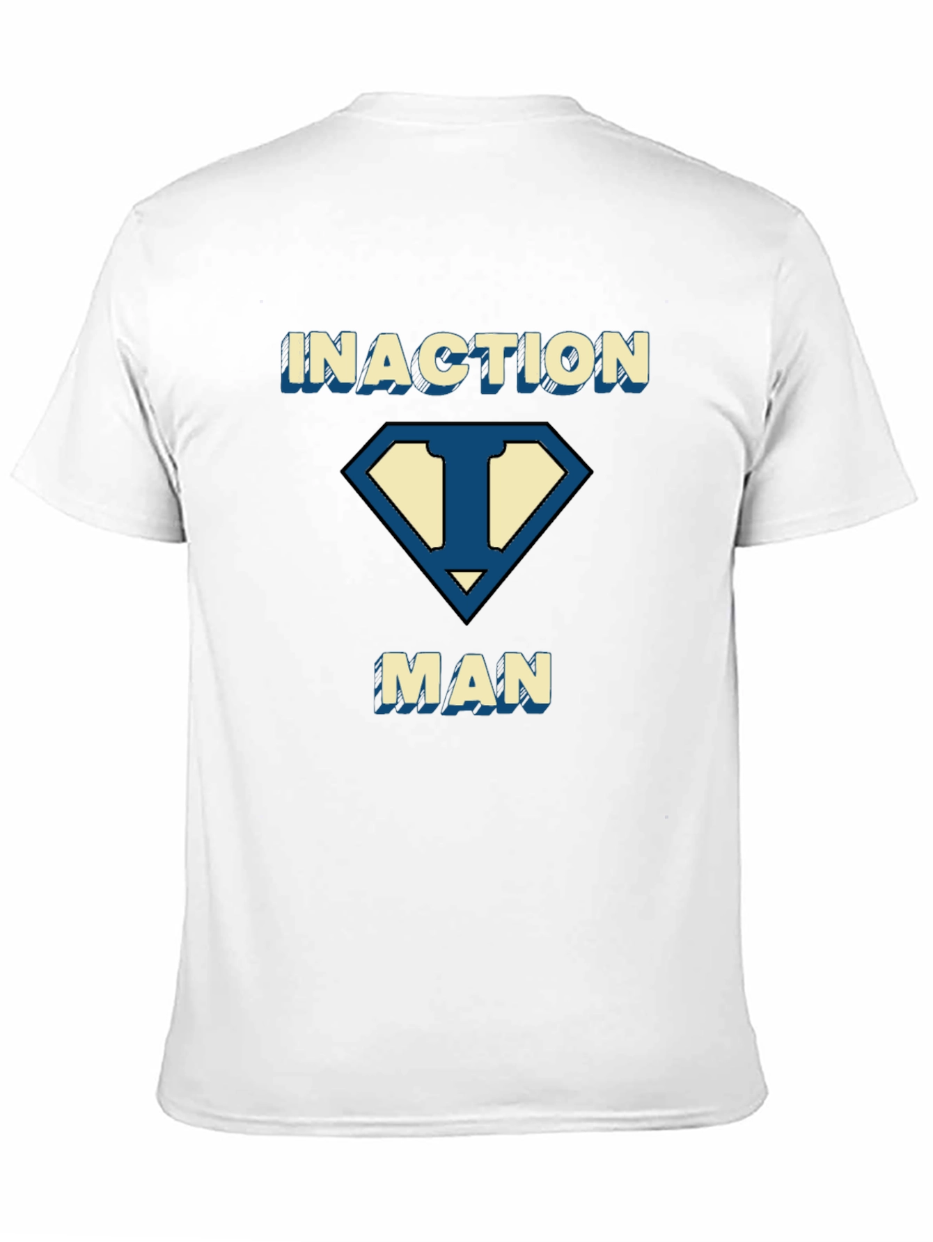 Inaction Man T-Shirt - Funny Superhero Style