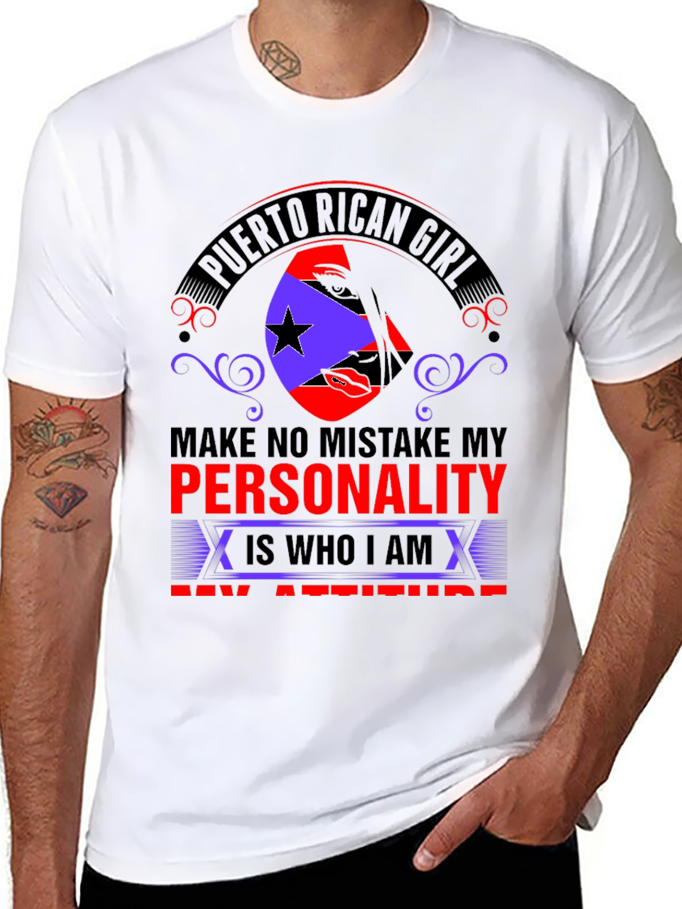 Puerto Rican Girl Personality Attitude T-Shirt