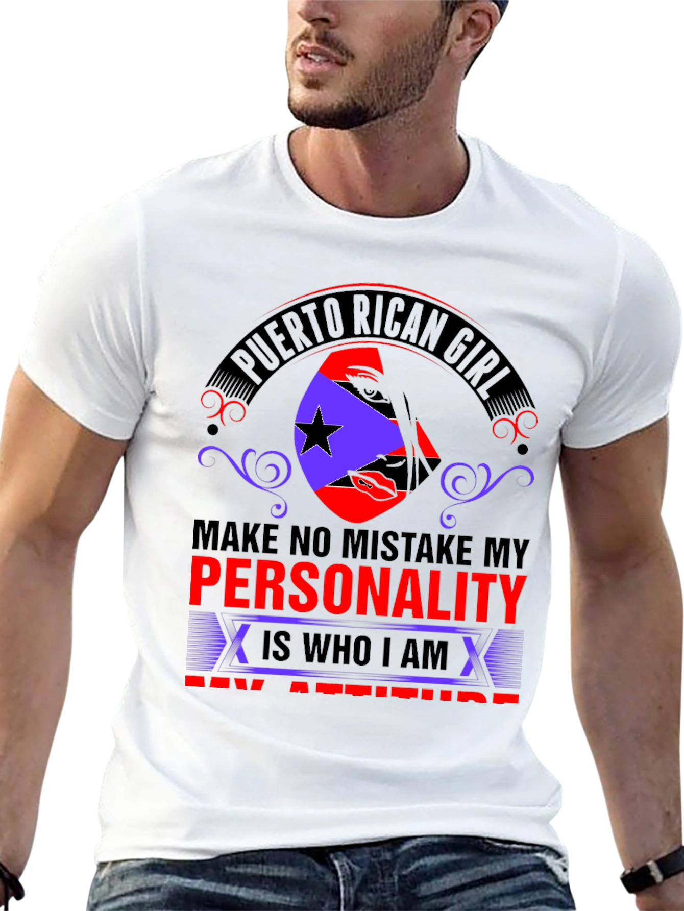 Puerto Rican Girl Personality Attitude T-Shirt